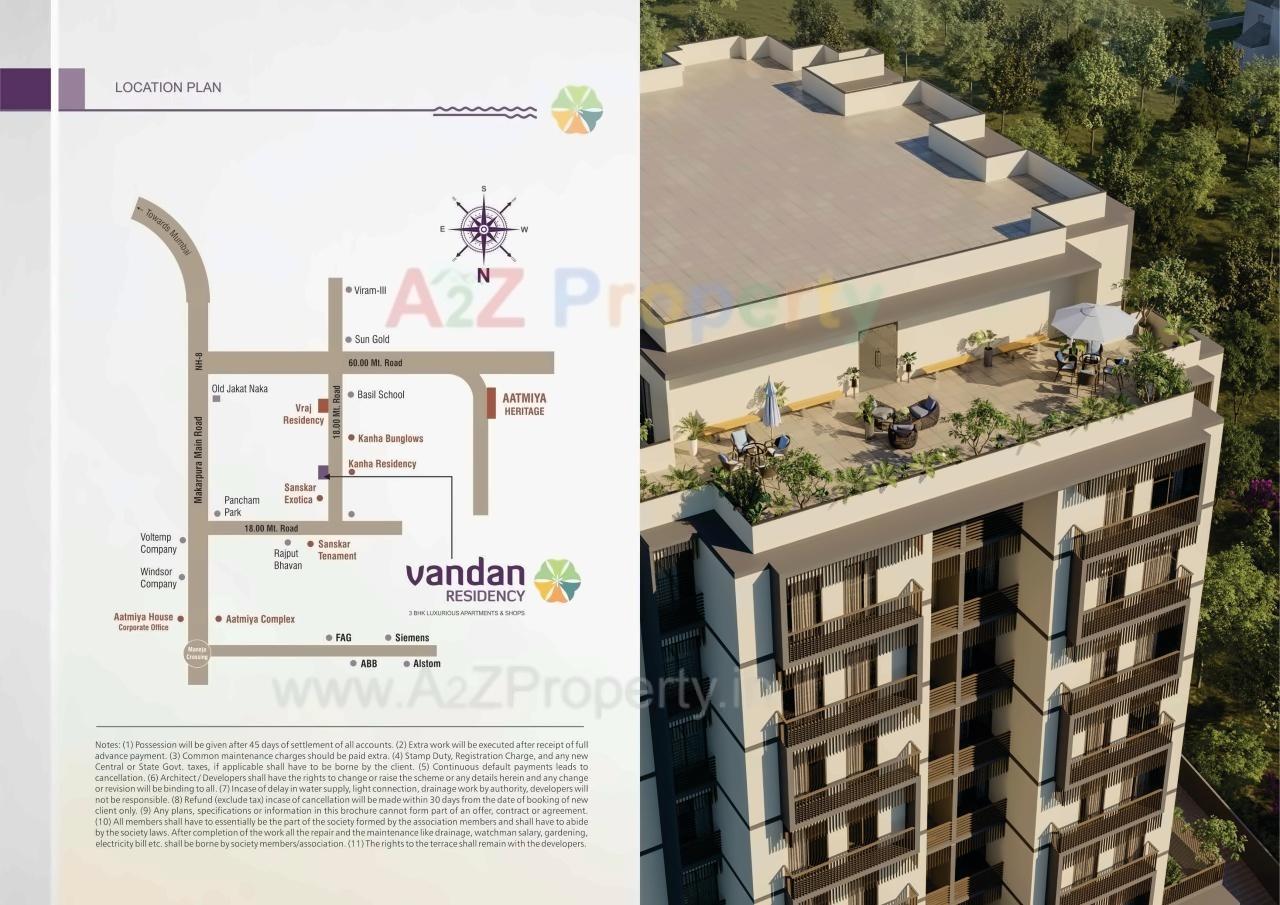  of real estate project Vandan Residency located at Jambuva, Vadodara, Gujarat
