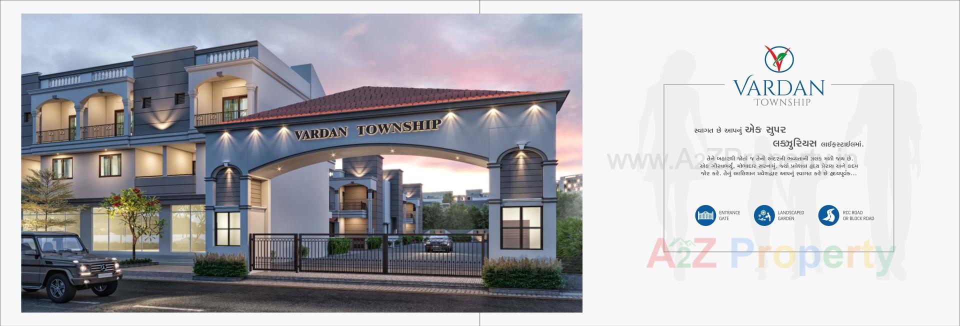 3D Elevation of real estate project Vardan Township located at Karjan, Vadodara, Gujarat