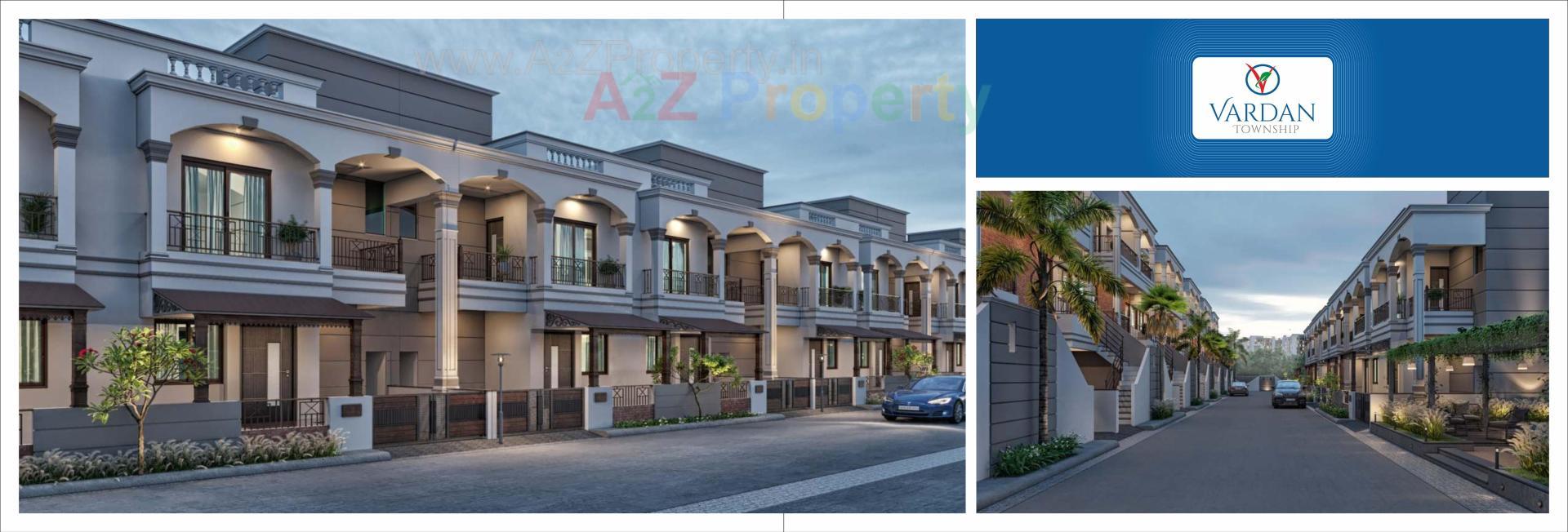 3D Elevation of real estate project Vardan Township located at Karjan, Vadodara, Gujarat