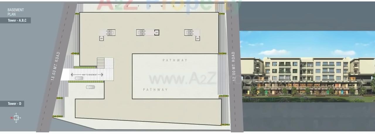 Layout of real estate project Vardhaman Enclave located at Atladara, Vadodara, Gujarat