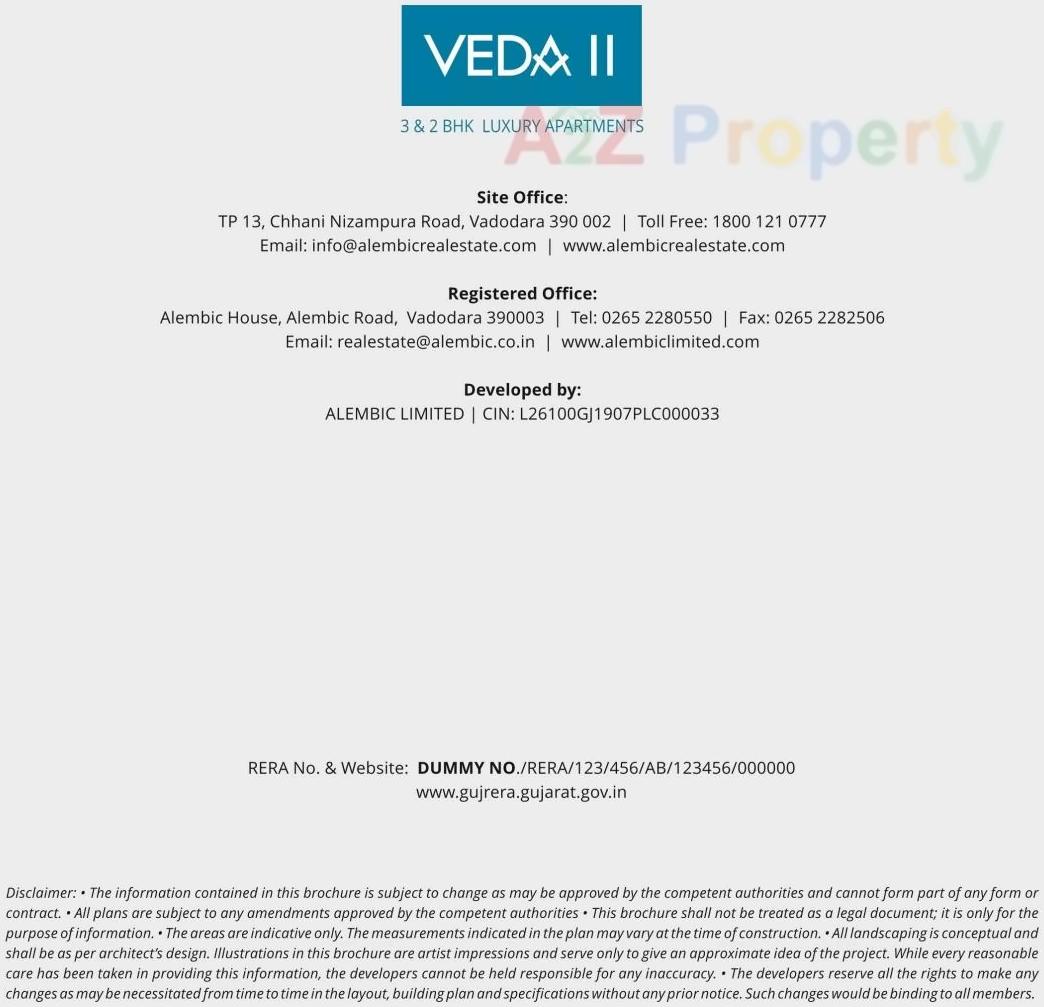  of real estate project Veda Ii located at Chhani, Vadodara, Gujarat