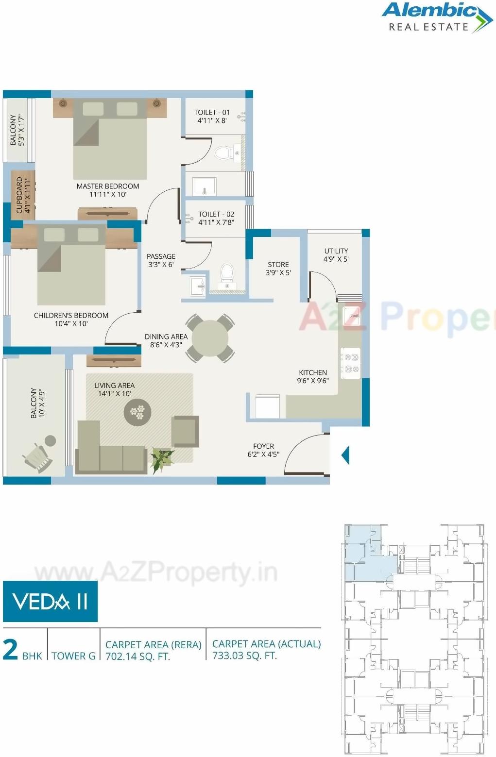 Layout of real estate project Veda Ii located at Chhani, Vadodara, Gujarat