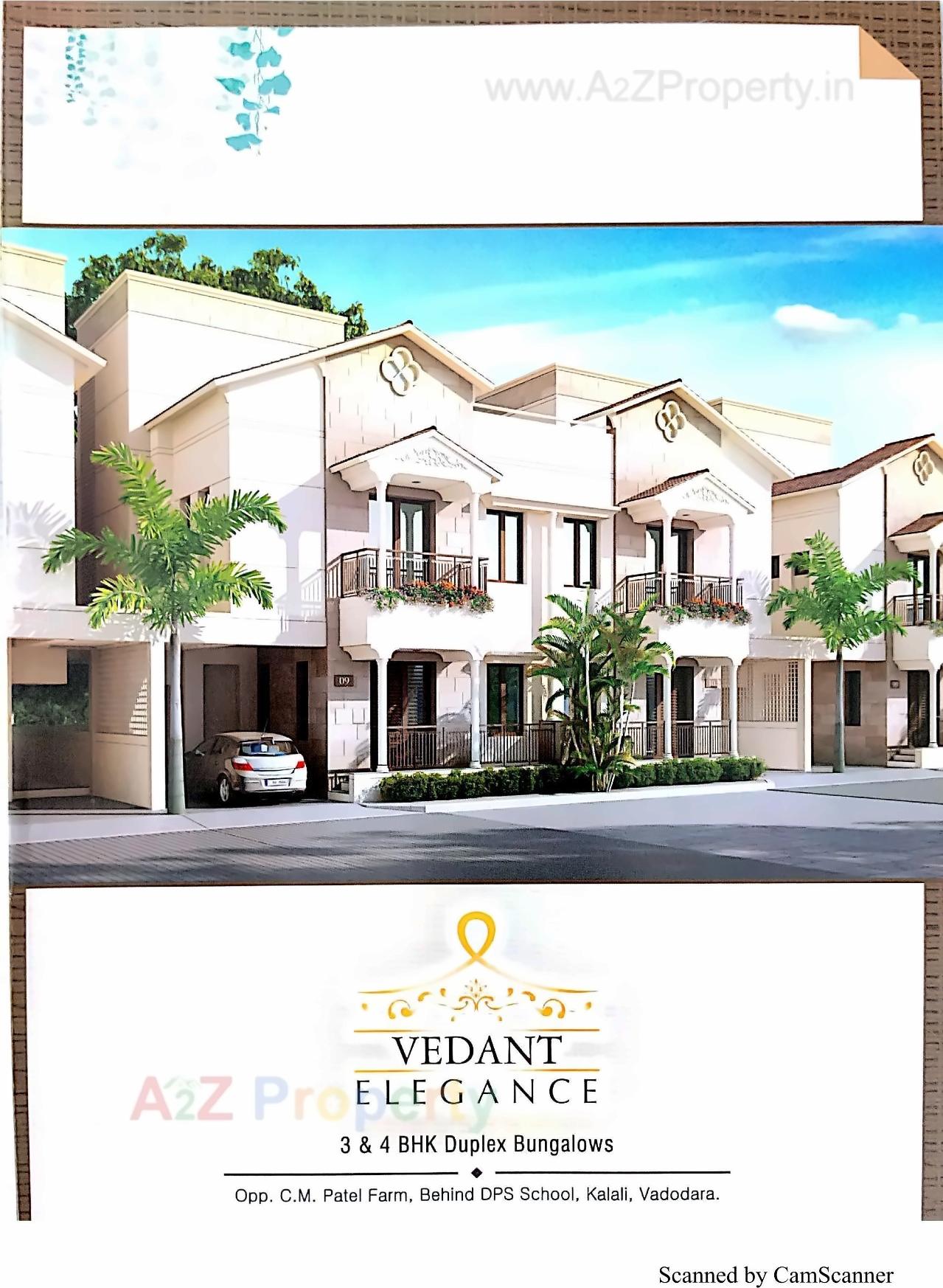 3D Elevation of real estate project Vedant Elegance located at Kalali, Vadodara, Gujarat