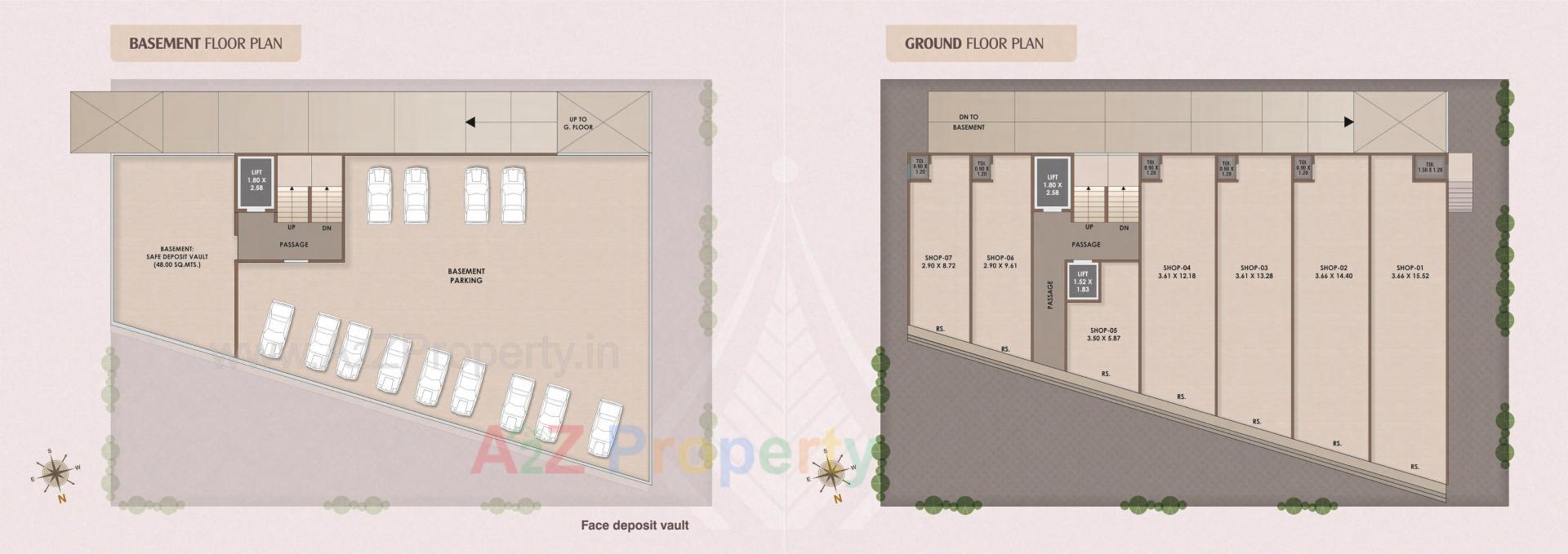 Layout of real estate project Veer Enclave located at Manjalpur, Vadodara, Gujarat