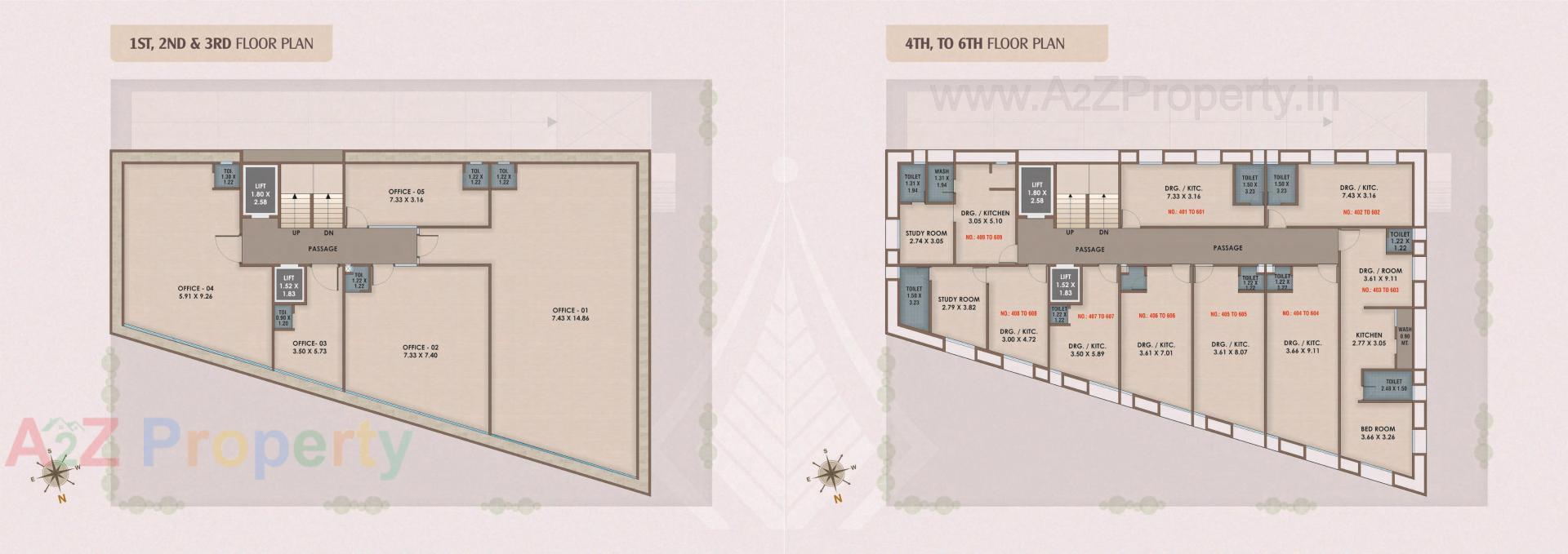 Layout of real estate project Veer Enclave located at Manjalpur, Vadodara, Gujarat