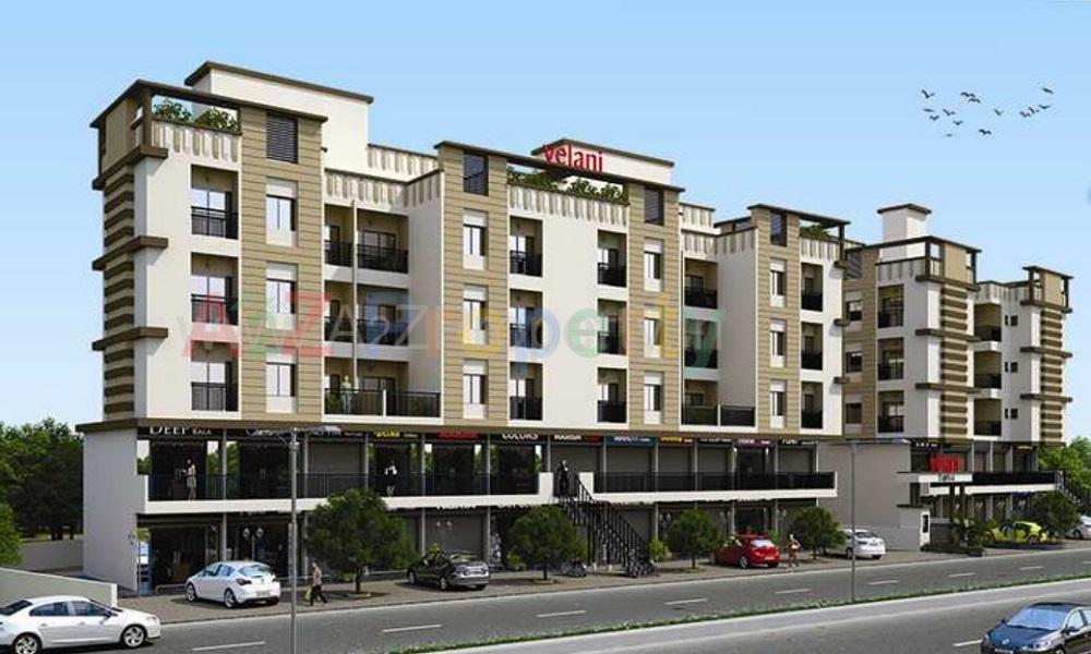 3D Elevation of real estate project Velani Exotica located at Kalali, Vadodara, Gujarat