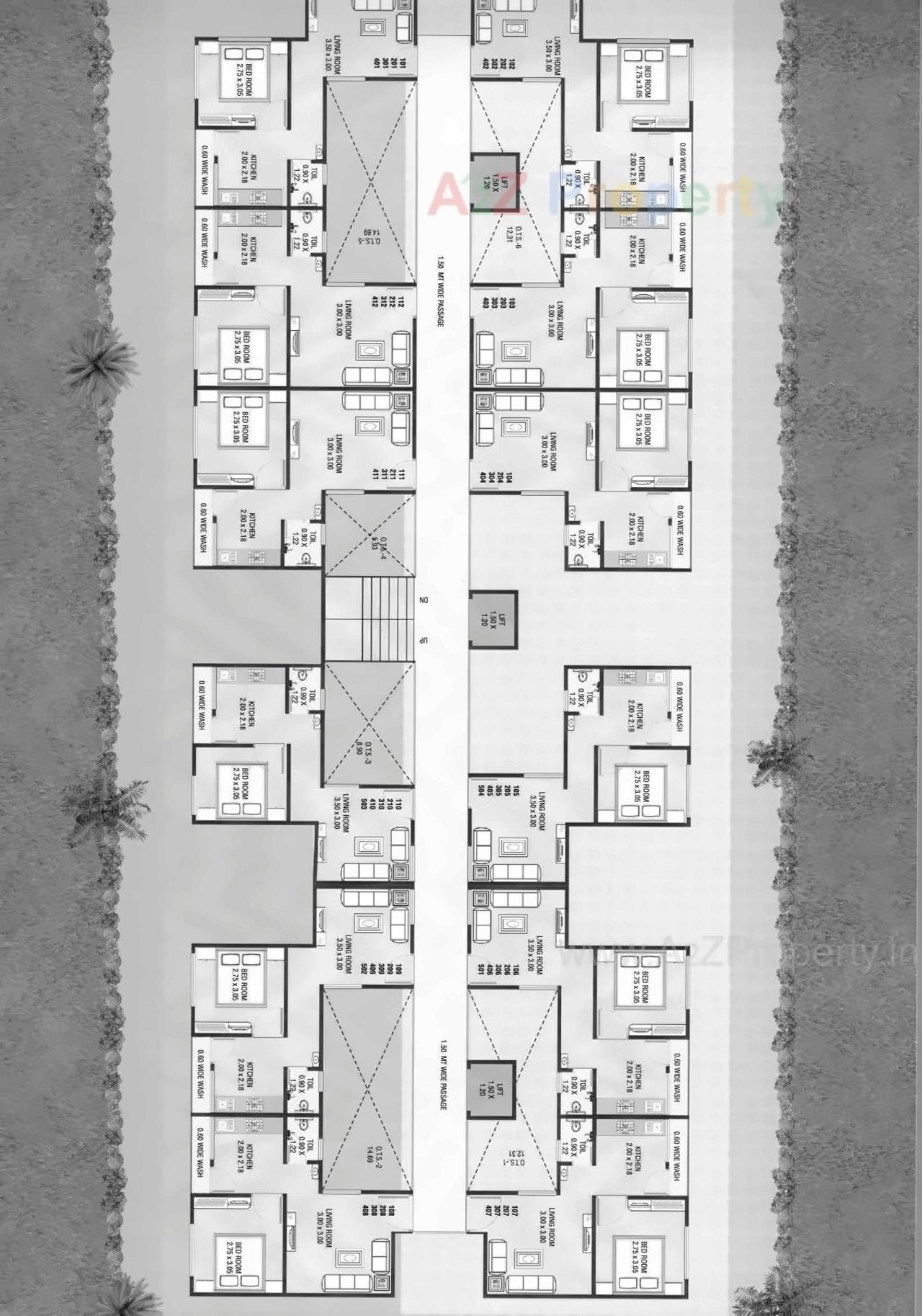 Layout of real estate project Vhala Residency located at Karodiya, Vadodara, Gujarat