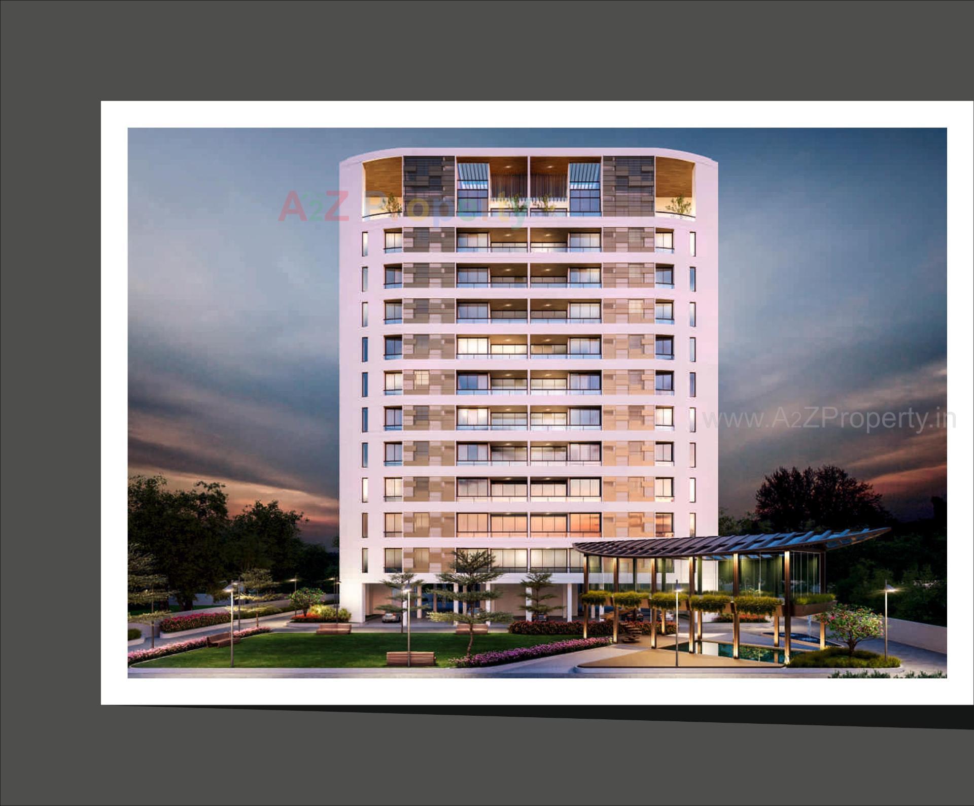 3D Elevation of real estate project Vicenza Highdeck Ii located at Kalali, Vadodara, Gujarat