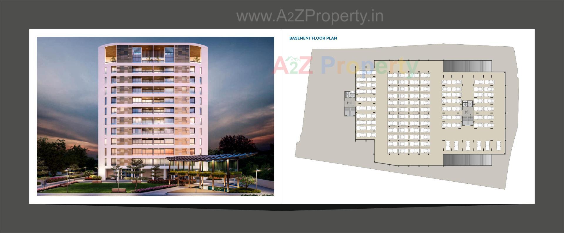 3D Elevation of real estate project Vicenza Highdeck Ii located at Kalali, Vadodara, Gujarat