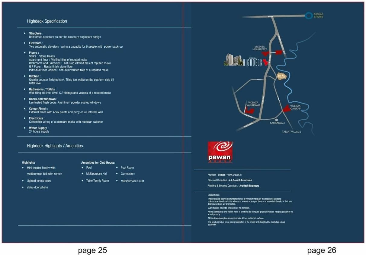  of real estate project Vicenza Highdeck located at Kalali, Vadodara, Gujarat