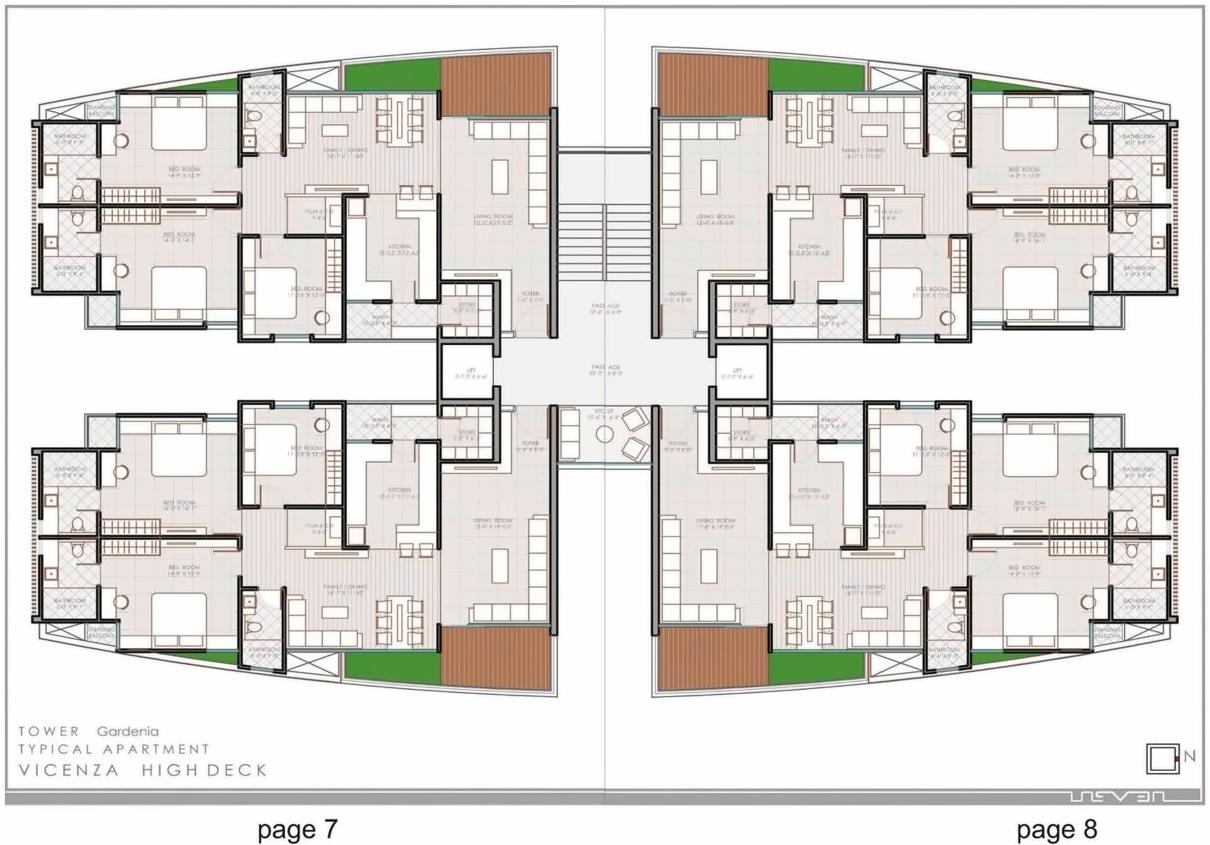 Layout of real estate project Vicenza Highdeck located at Kalali, Vadodara, Gujarat