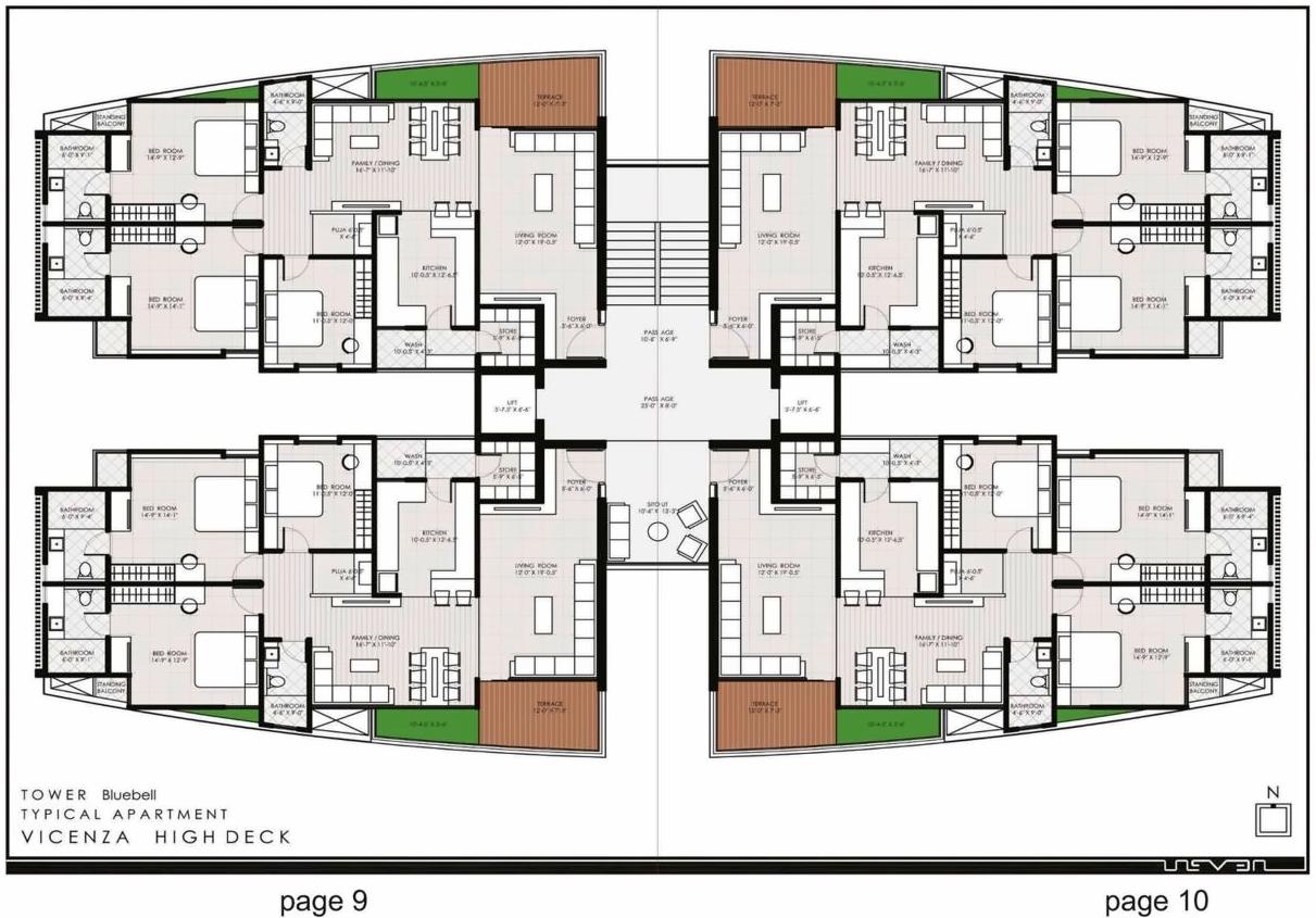 Layout of real estate project Vicenza Highdeck located at Kalali, Vadodara, Gujarat