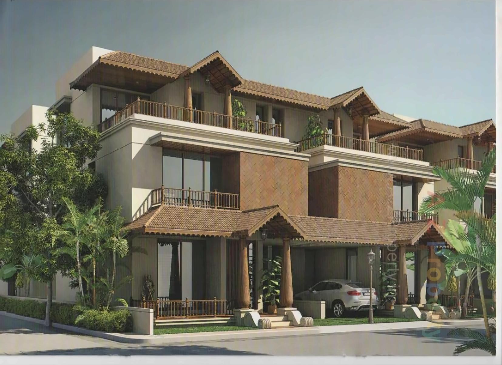 3D Elevation of real estate project Vicenza Vanakkam located at Kalali, Vadodara, Gujarat