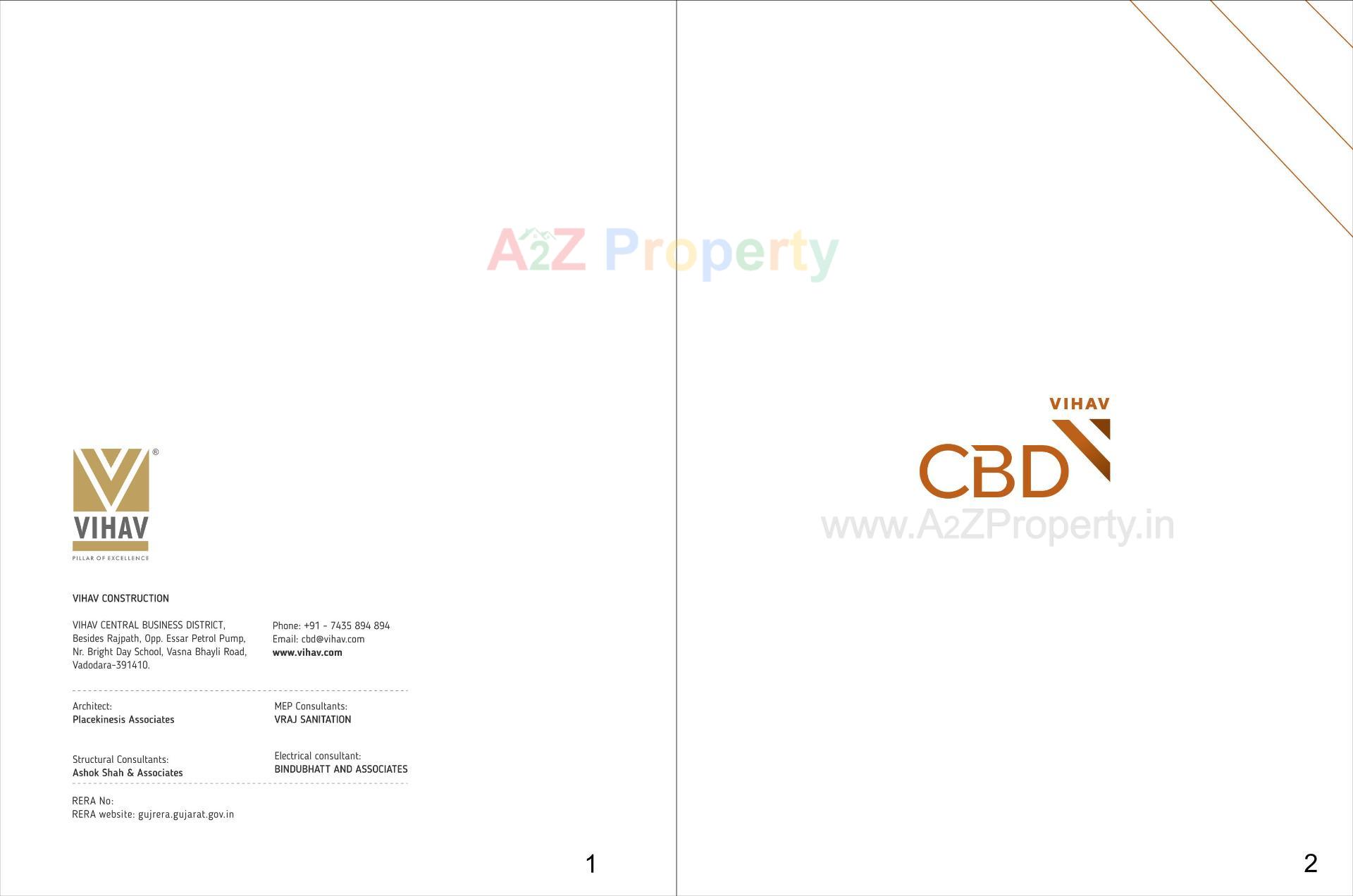  of real estate project Vihav Central Business District located at Bhayli, Vadodara, Gujarat