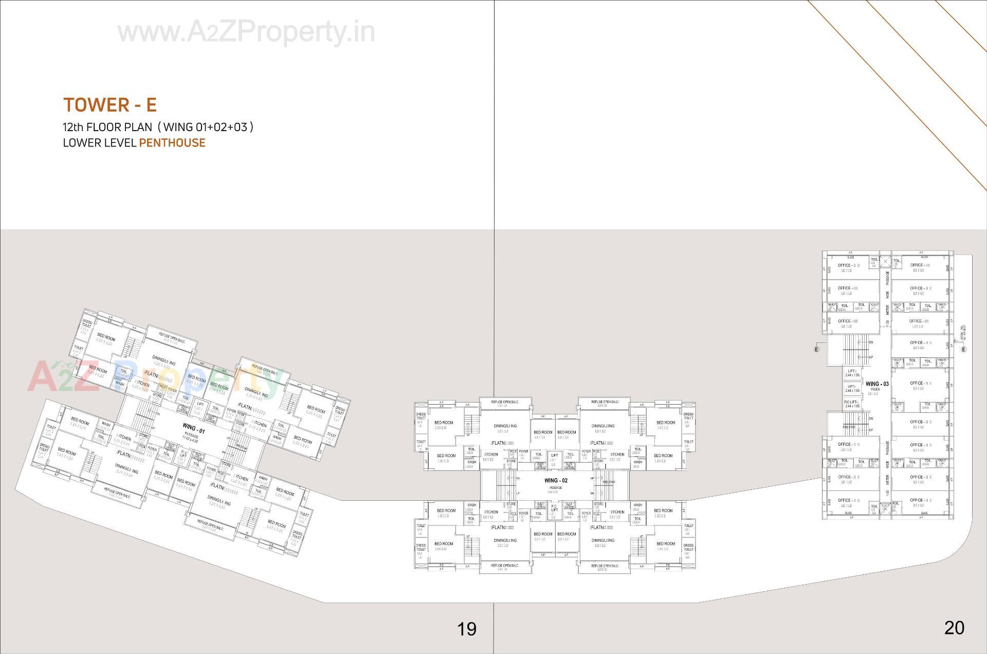 Layout of real estate project Vihav Central Business District located at Bhayli, Vadodara, Gujarat