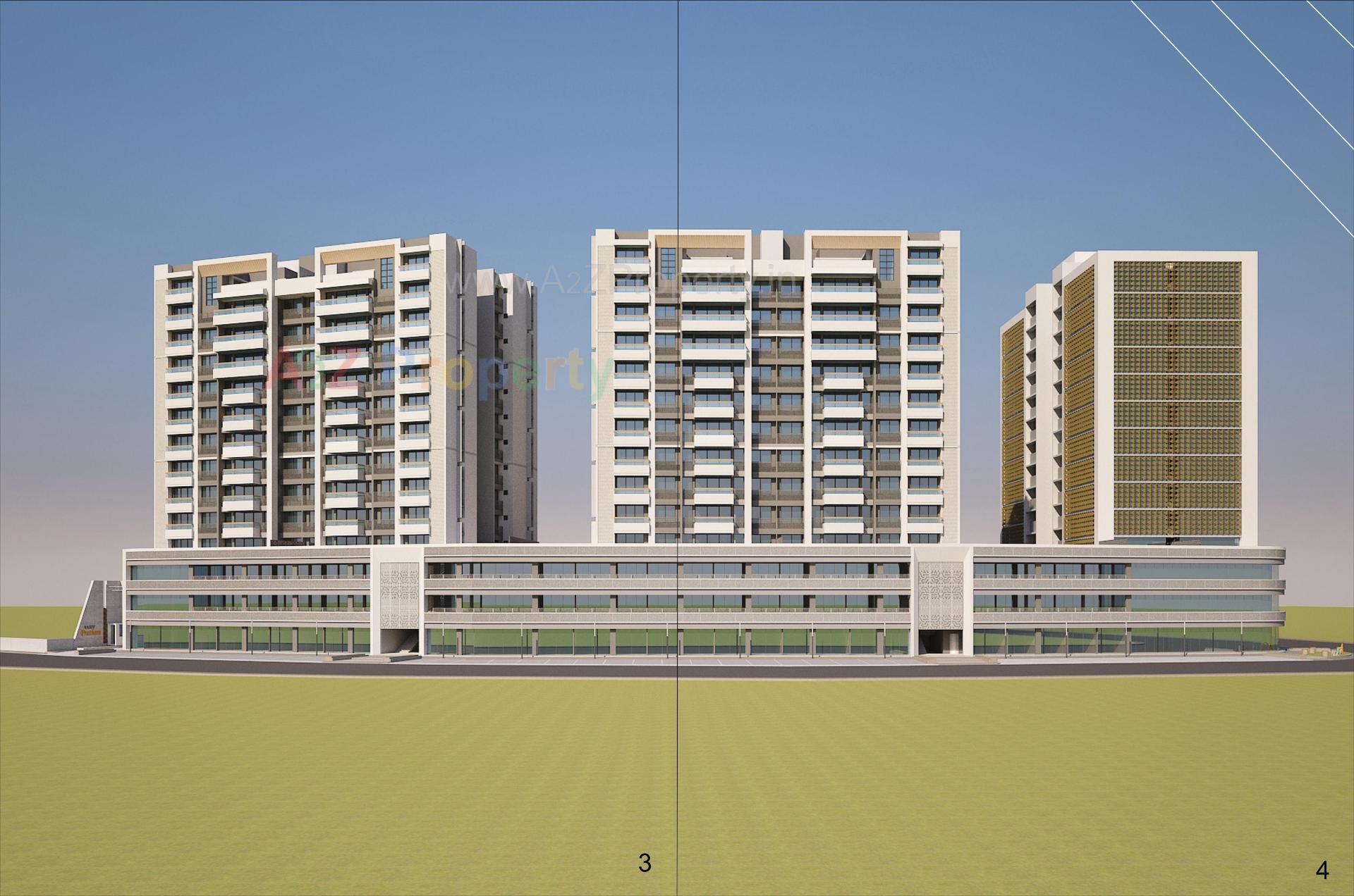 3D Elevation of real estate project Vihav Central Business District located at Bhayli, Vadodara, Gujarat