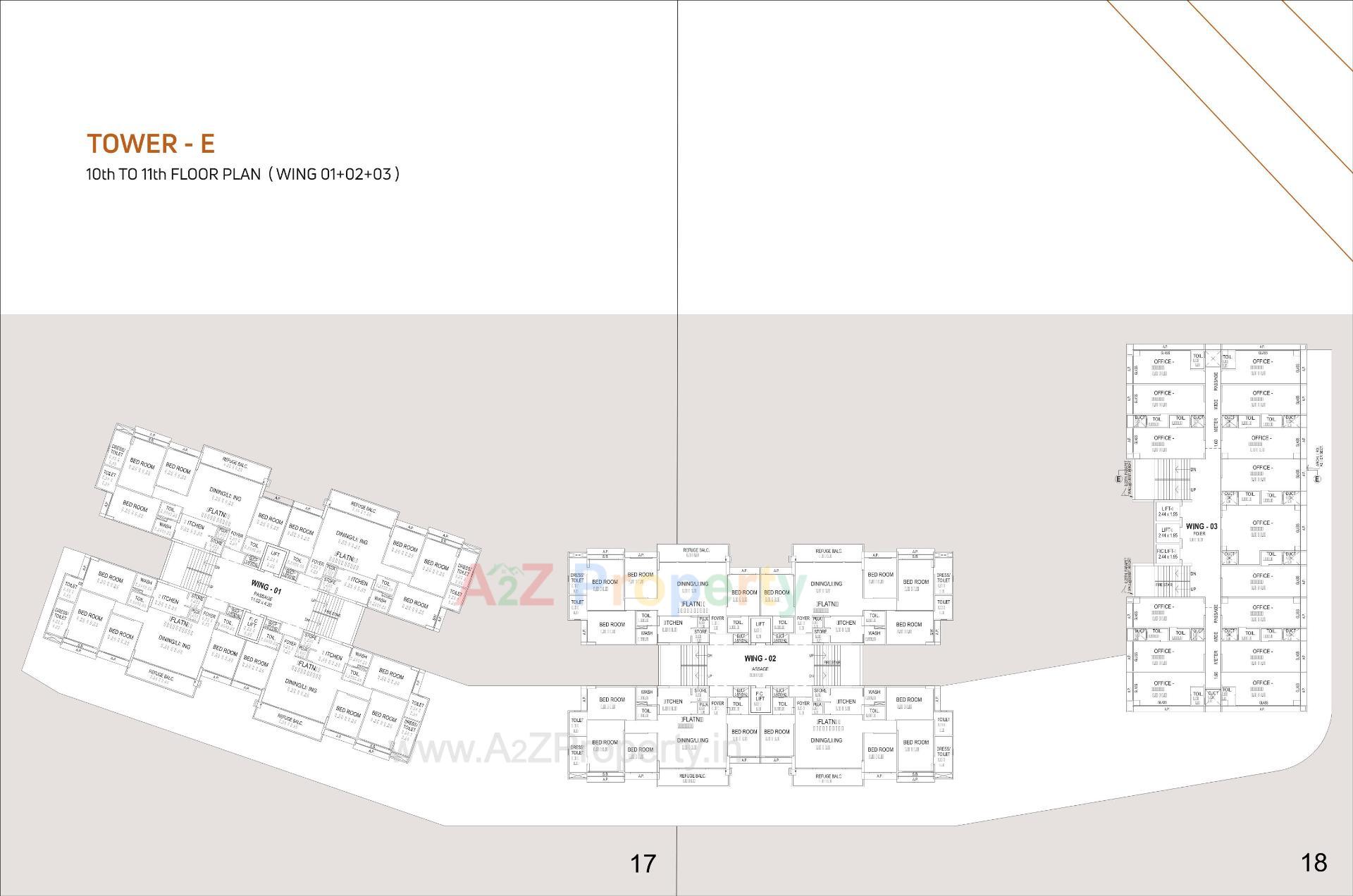 Layout of real estate project Vihav Central Business District located at Bhayli, Vadodara, Gujarat