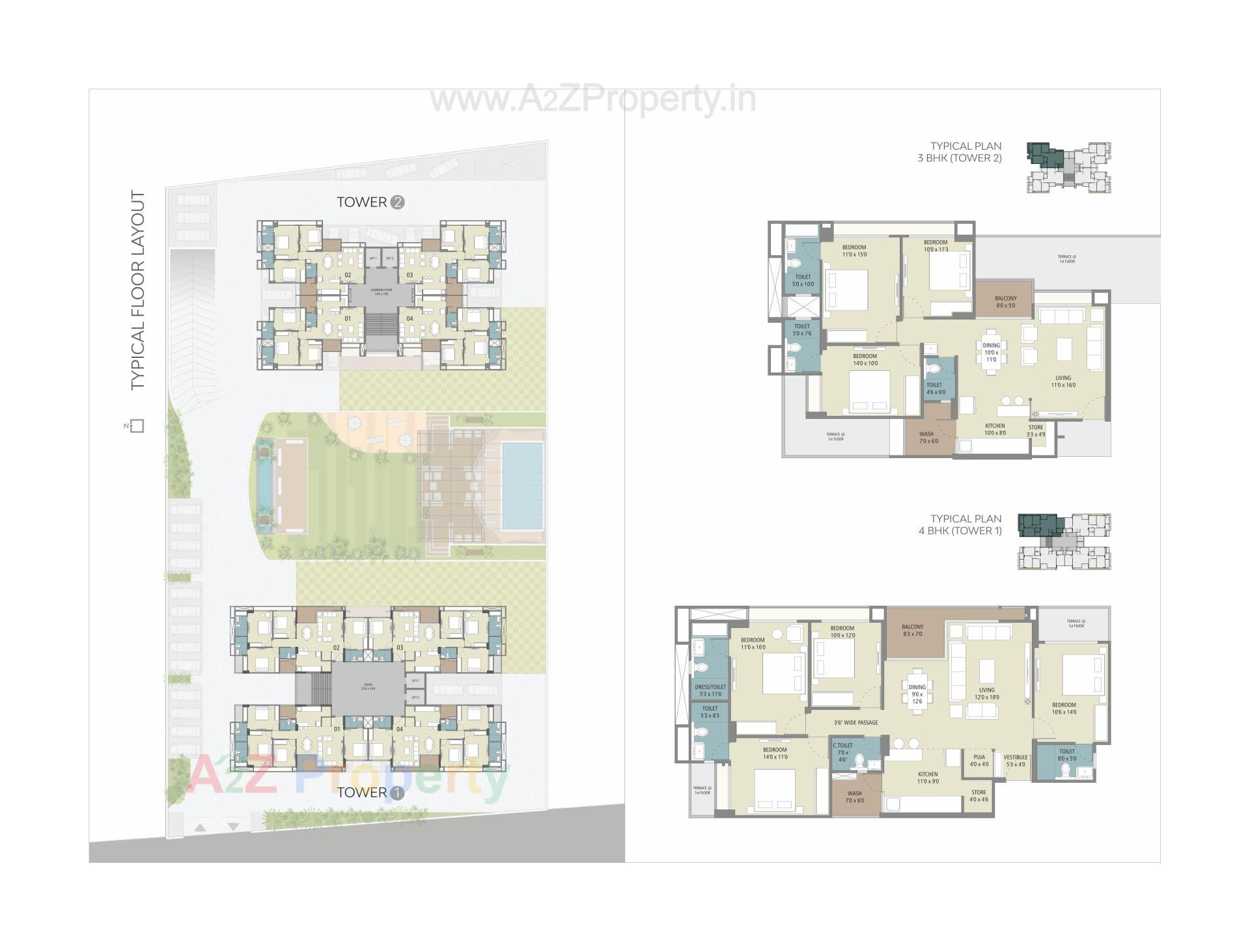 Layout of real estate project Vihav Elinor located at Gotri, Vadodara, Gujarat