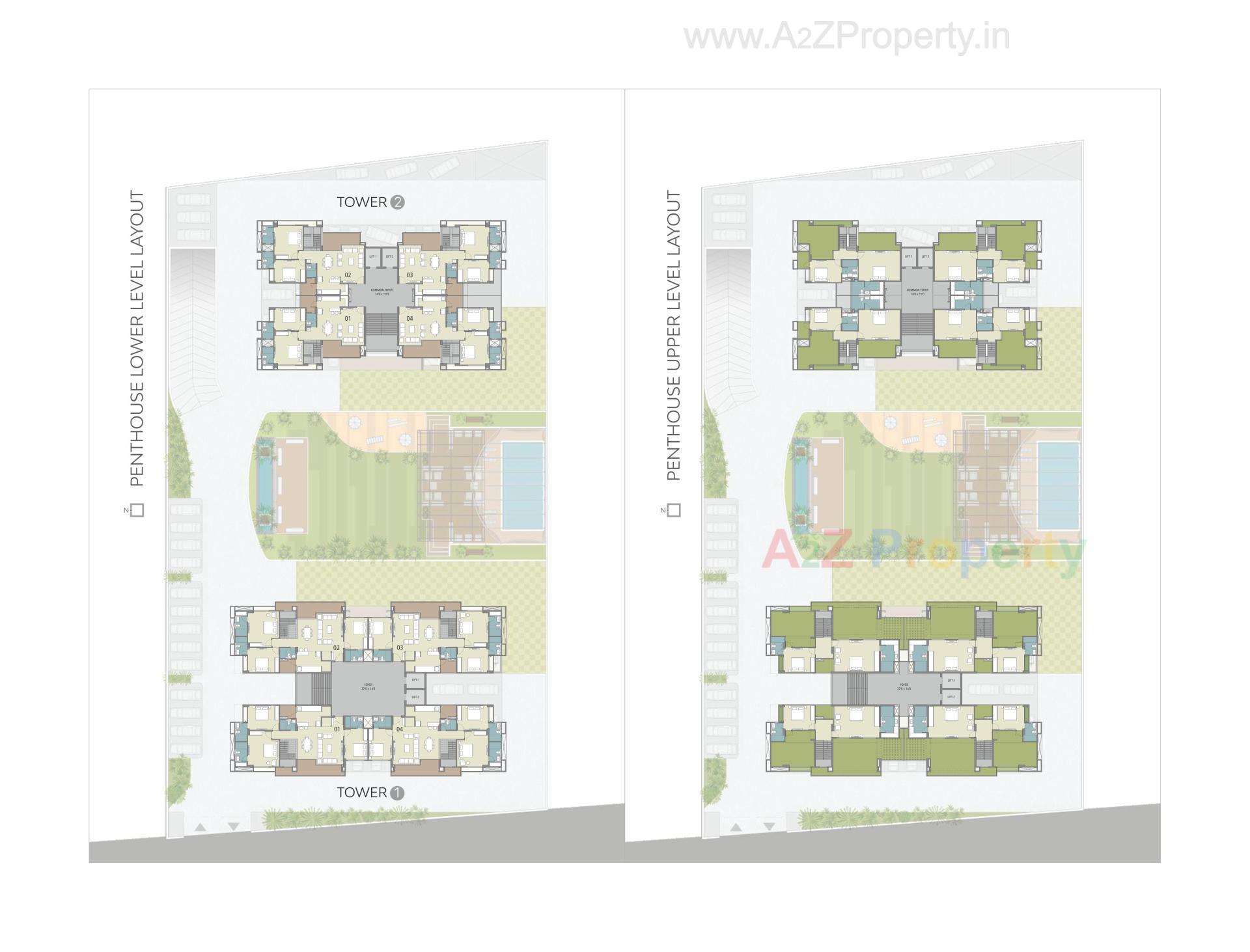 Layout of real estate project Vihav Elinor located at Gotri, Vadodara, Gujarat