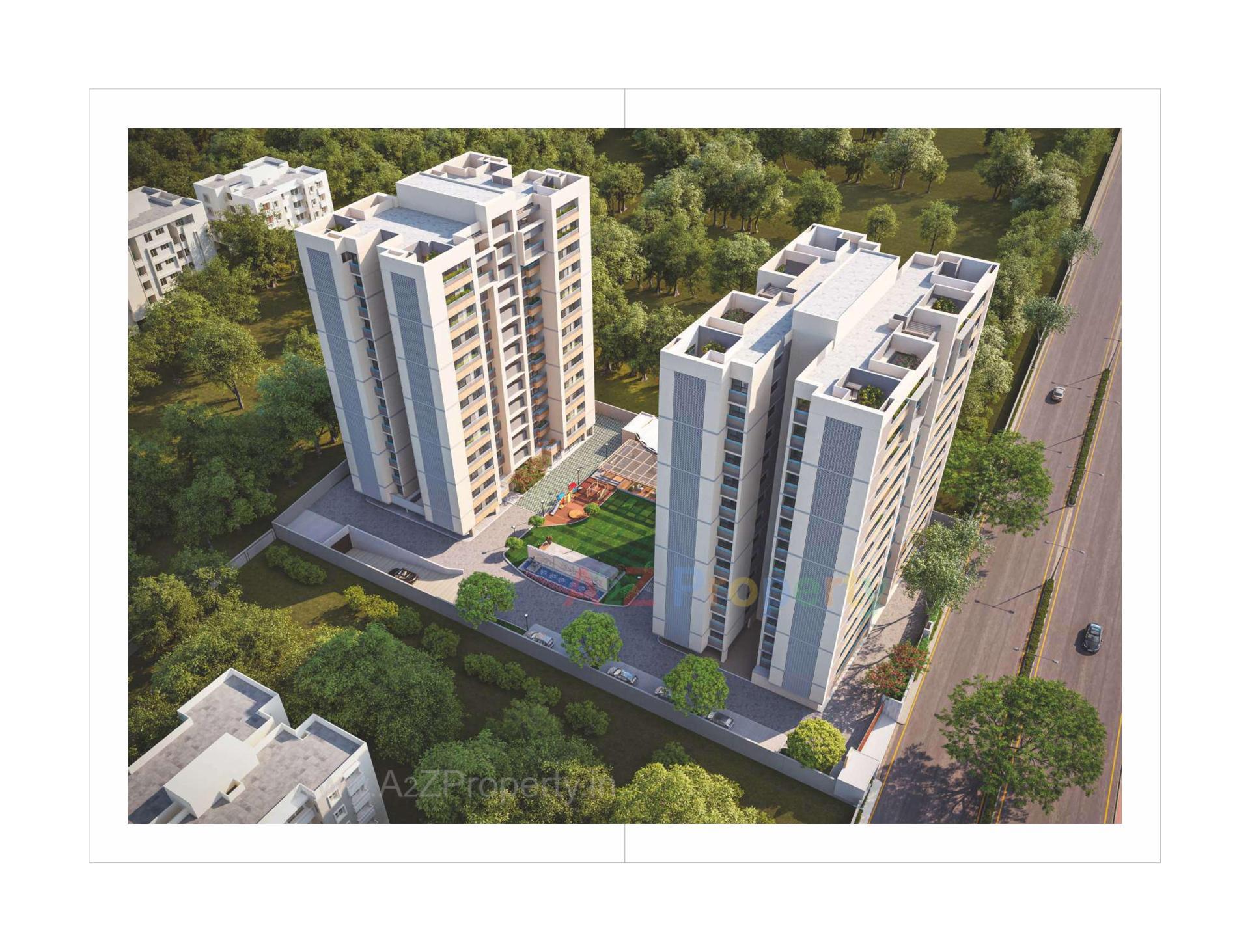 3D Elevation of real estate project Vihav Elinor located at Gotri, Vadodara, Gujarat