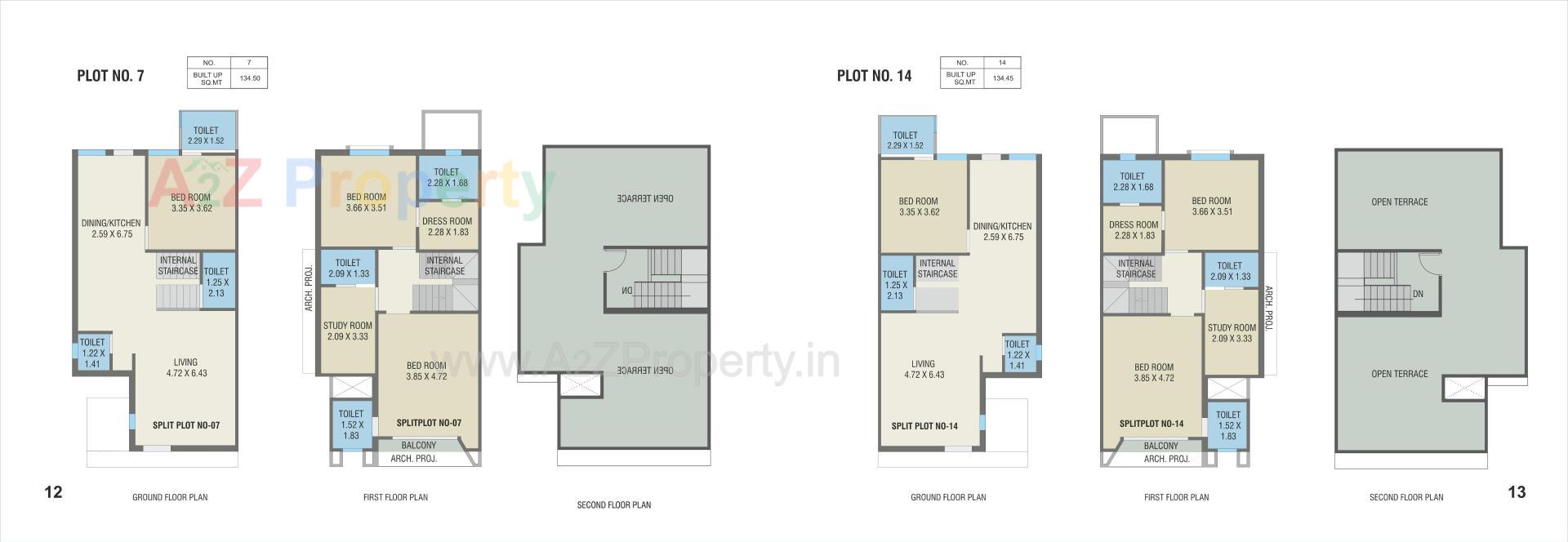 Layout of real estate project Vinayak Bungalows located at Bapod, Vadodara, Gujarat