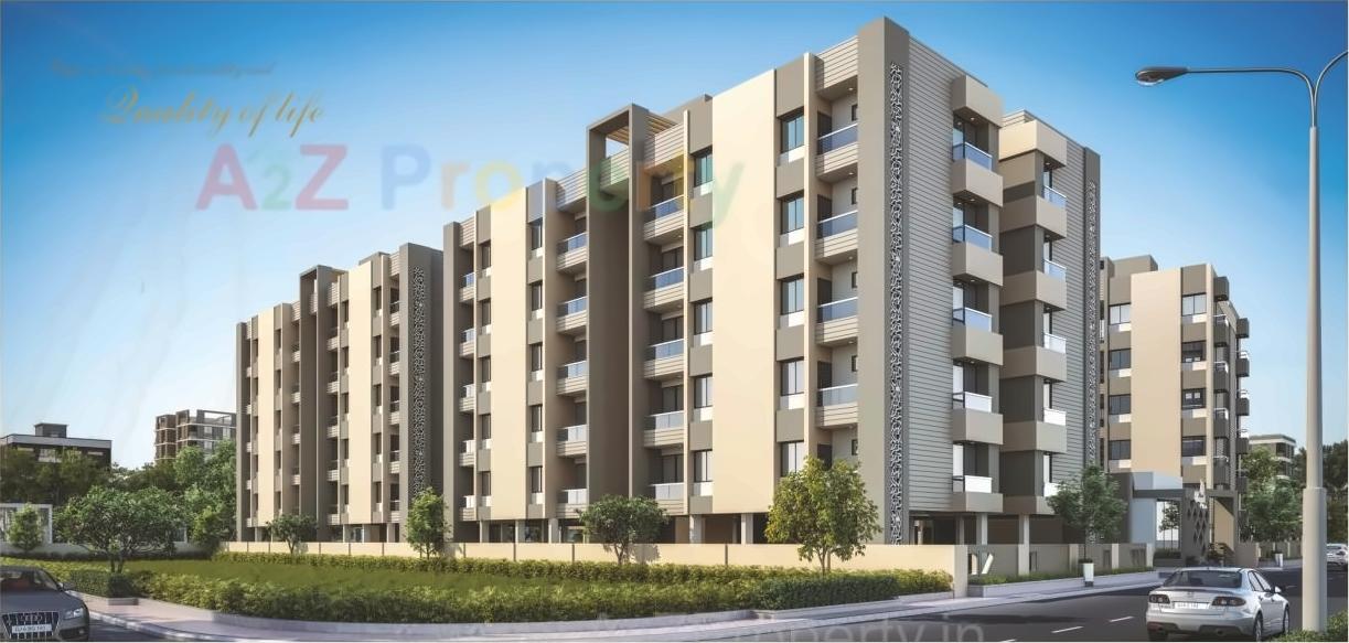 3D Elevation of real estate project Vinayak Paradise located at Sama, Vadodara, Gujarat