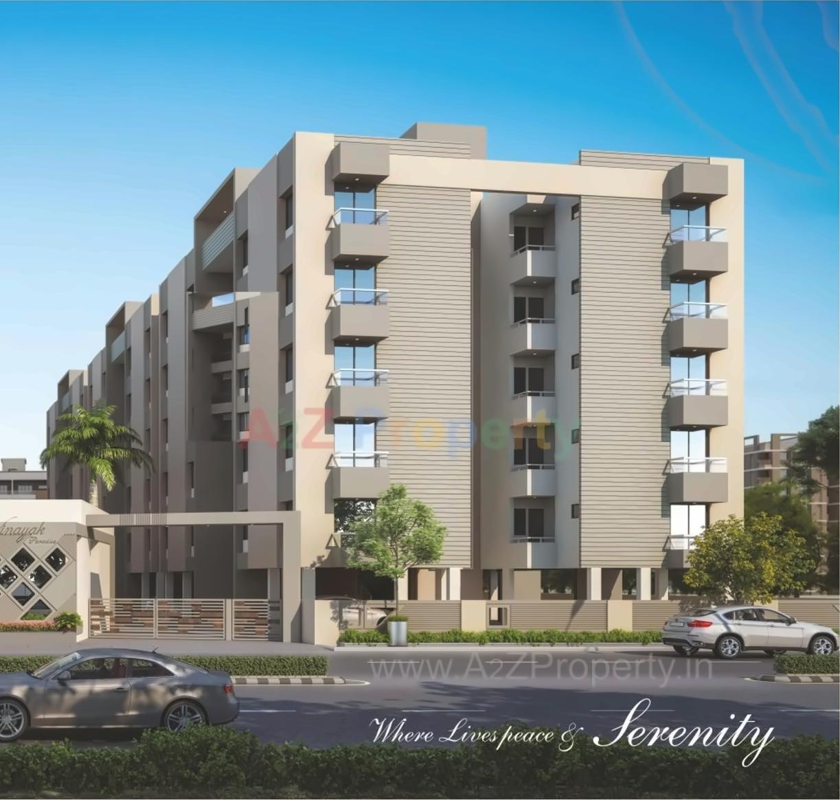 3D Elevation of real estate project Vinayak Paradise located at Sama, Vadodara, Gujarat