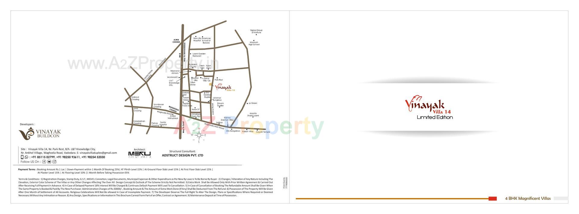  of real estate project Vinayak Villa located at Ankhol, Vadodara, Gujarat