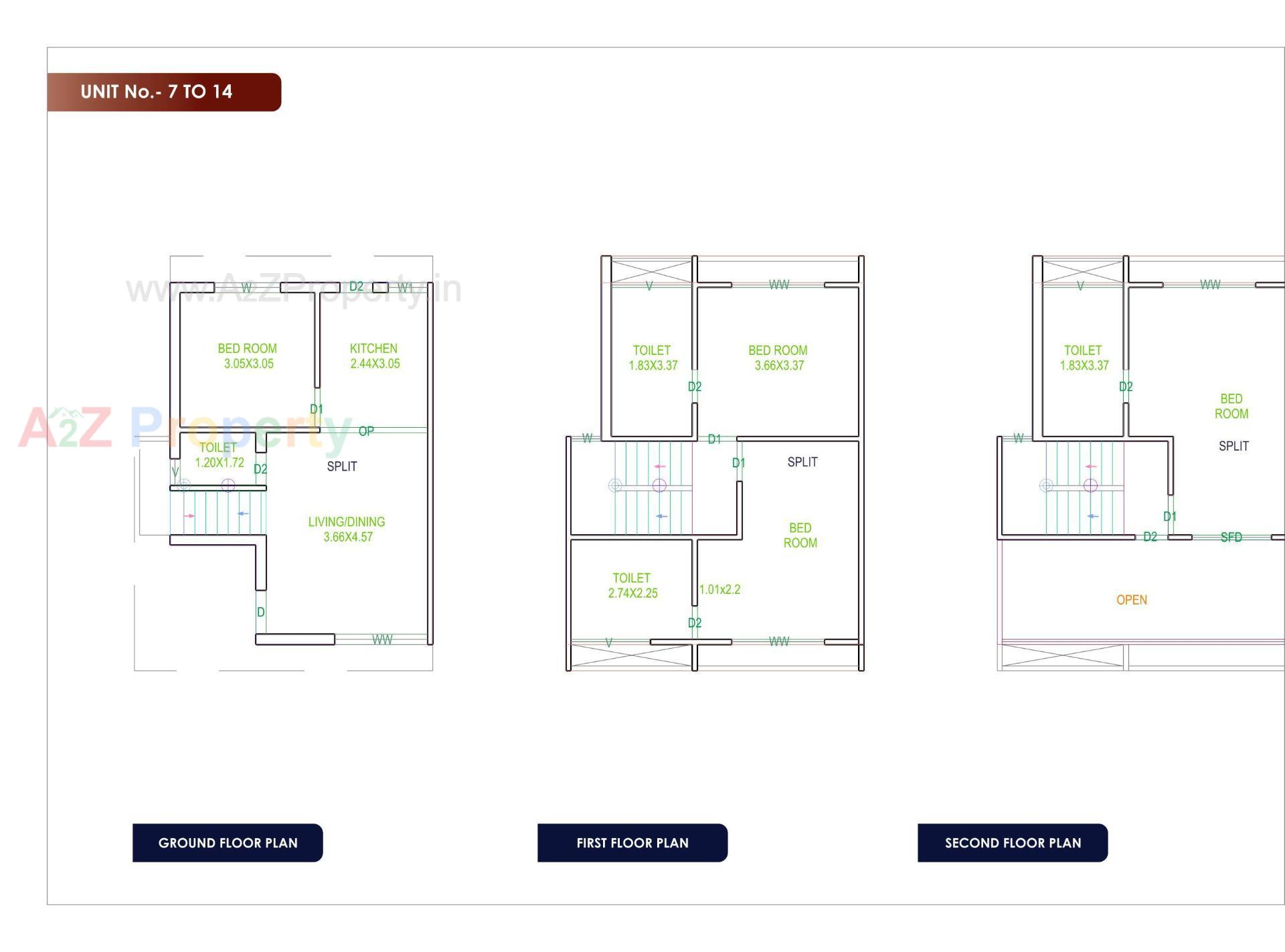Layout of real estate project Vinayak Villa located at Ankhol, Vadodara, Gujarat