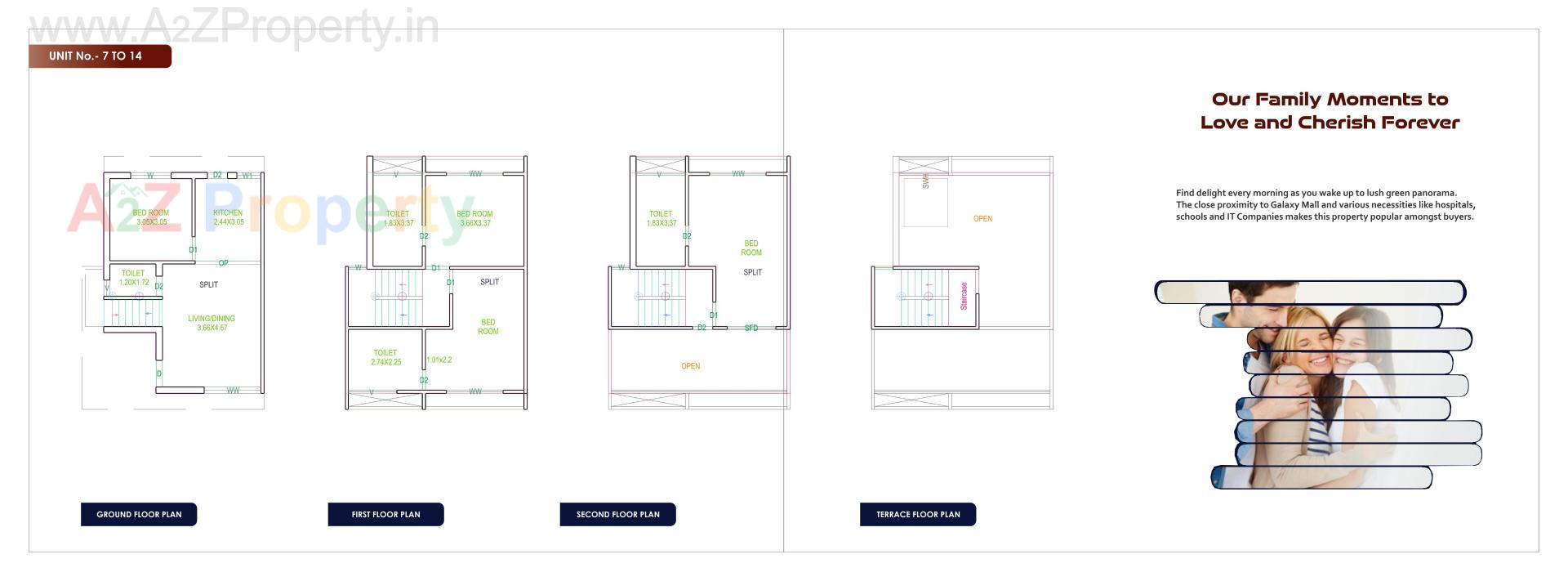 Layout of real estate project Vinayak Villa located at Ankhol, Vadodara, Gujarat
