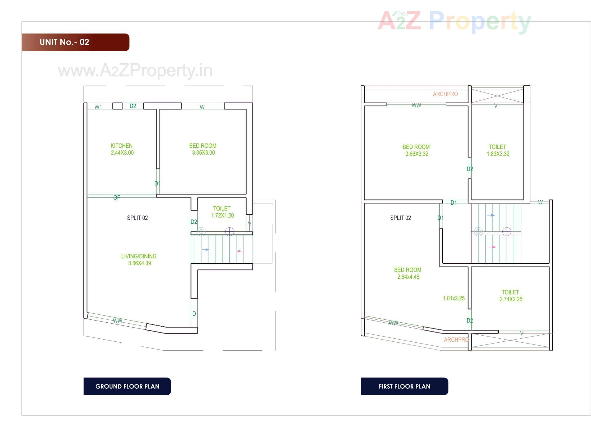 Layout of real estate project Vinayak Villa located at Ankhol, Vadodara, Gujarat