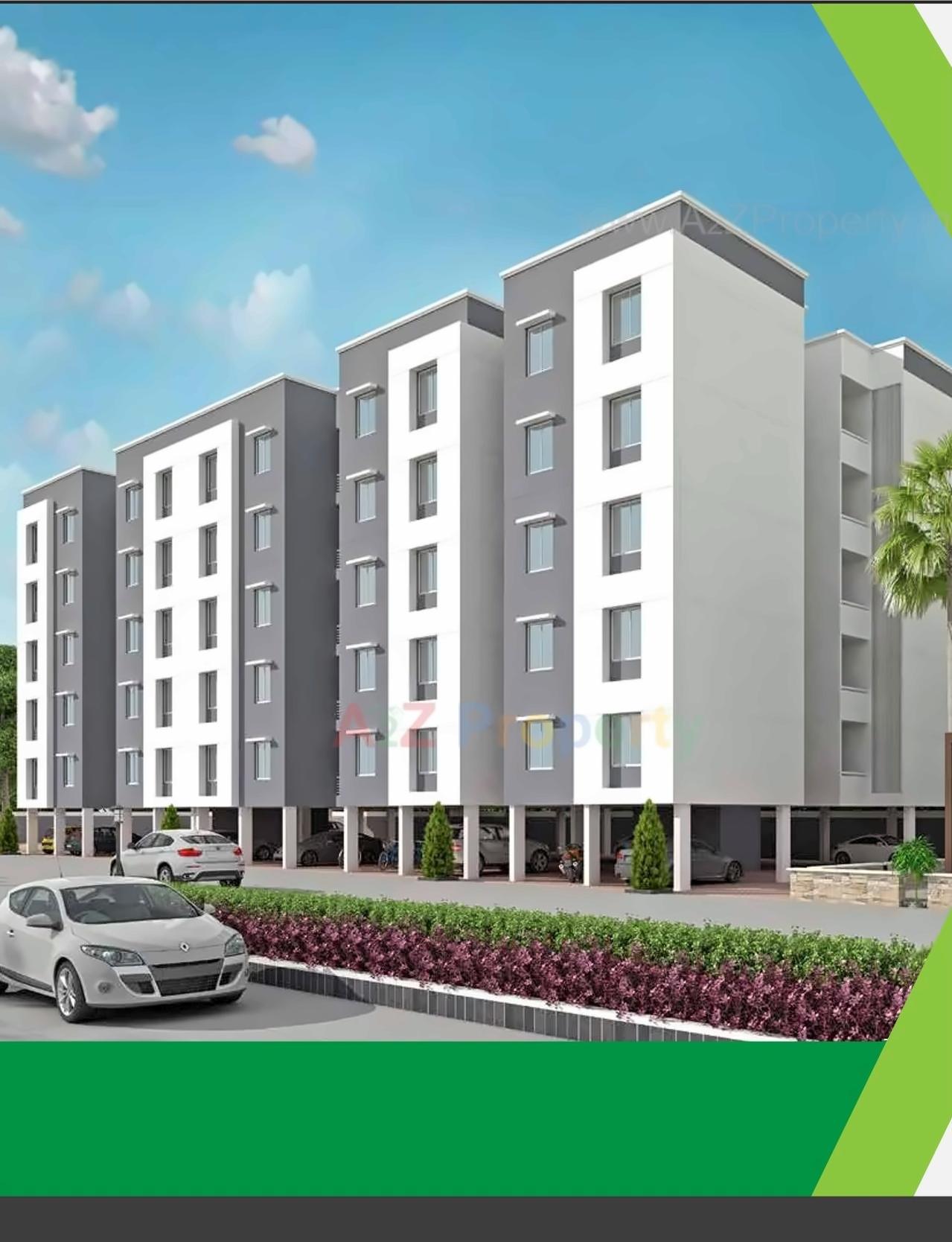 3D Elevation of real estate project Viram located at Vadsar, Vadodara, Gujarat