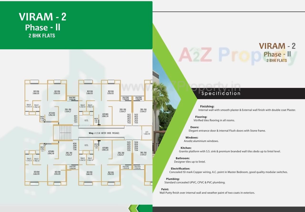 Layout of real estate project Viram located at Vadsar, Vadodara, Gujarat