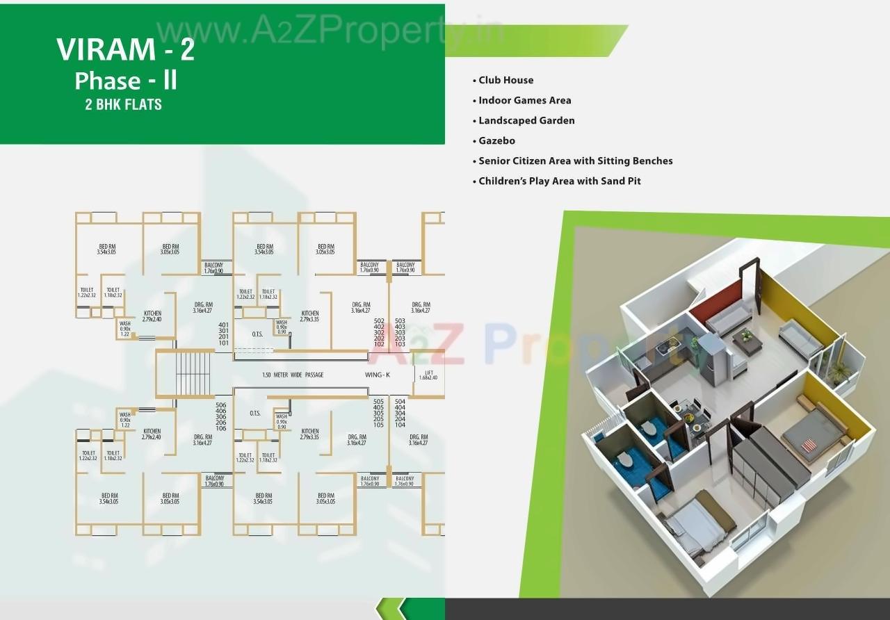 Layout of real estate project Viram located at Vadsar, Vadodara, Gujarat