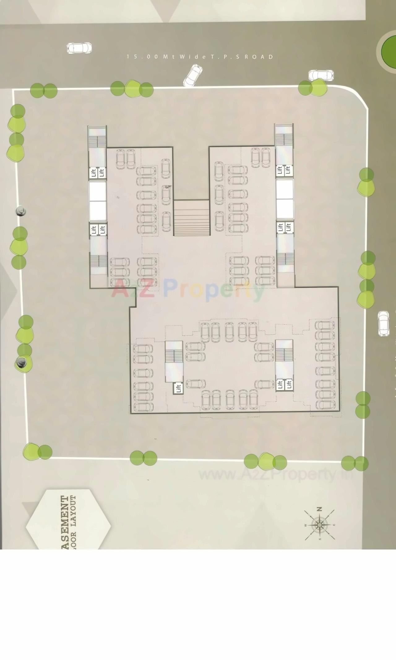 Layout of real estate project Virat Harmony located at Bill, Vadodara, Gujarat