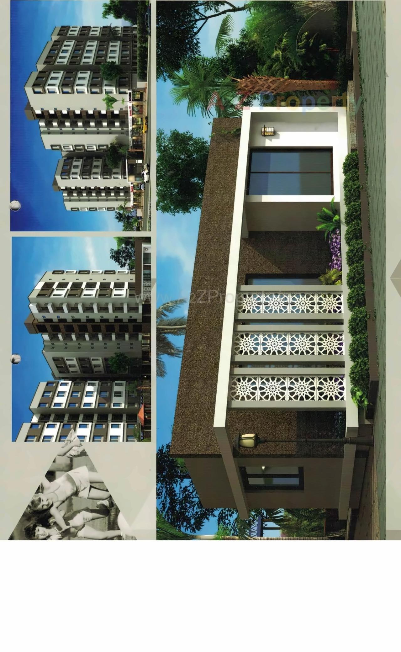 3D Elevation of real estate project Virat Harmony located at Bill, Vadodara, Gujarat