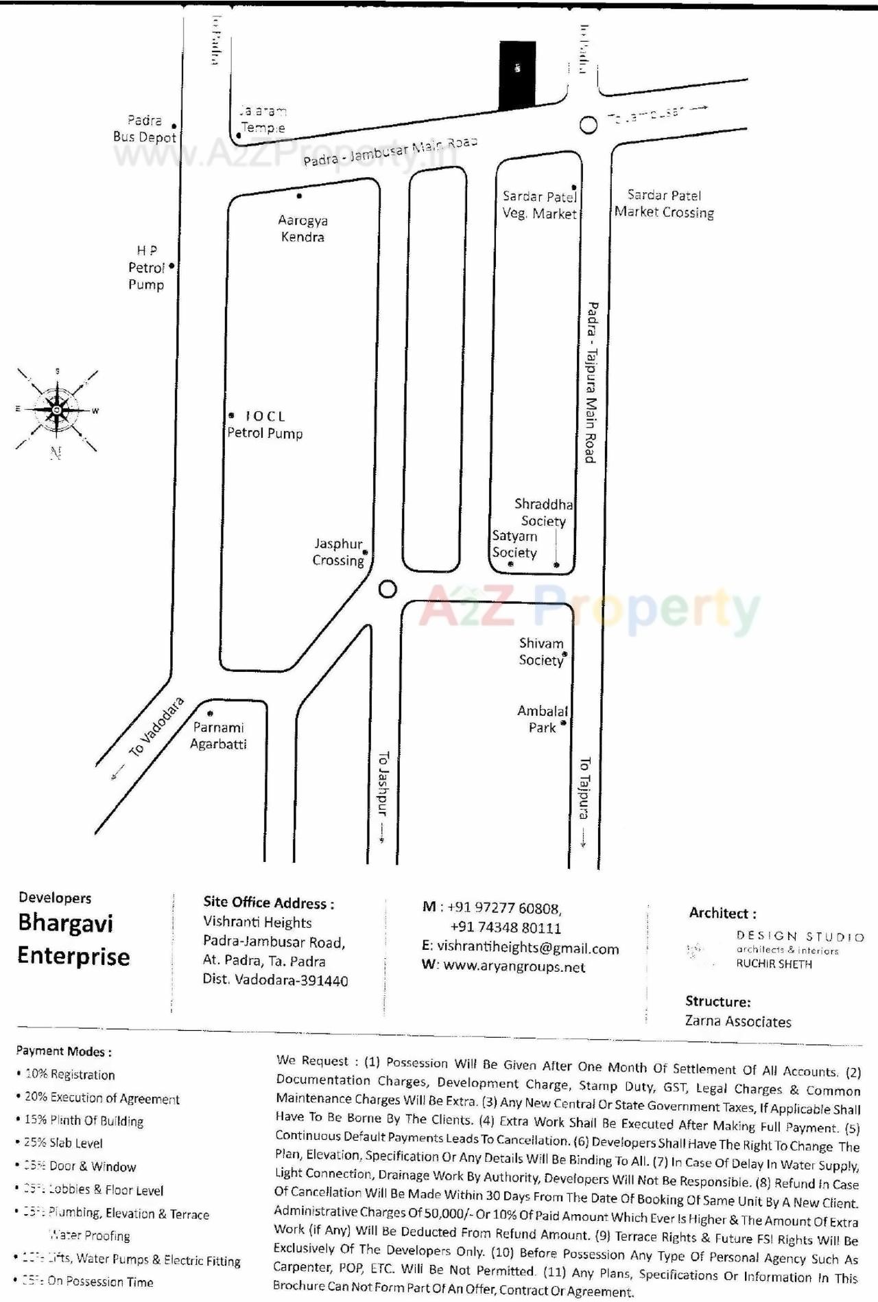  of real estate project Vishranti Heights located at Padra, Vadodara, Gujarat