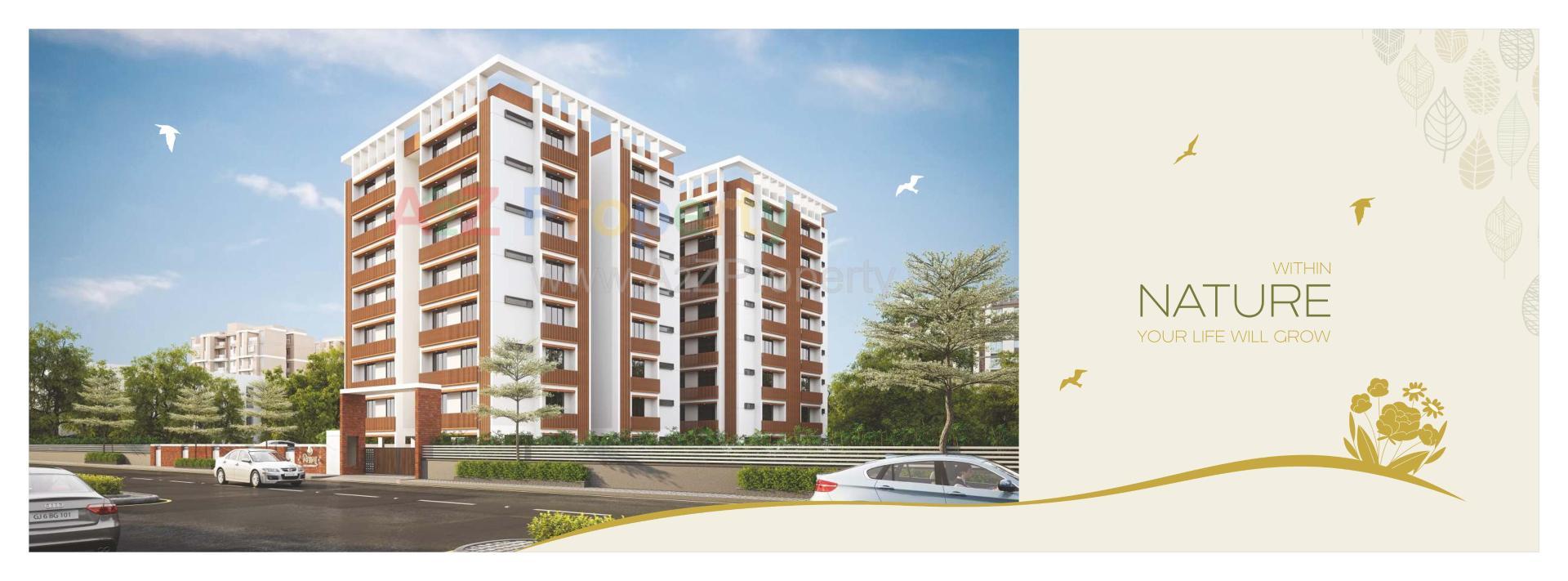 3D Elevation of real estate project Viswam Residency located at Sevasi, Vadodara, Gujarat