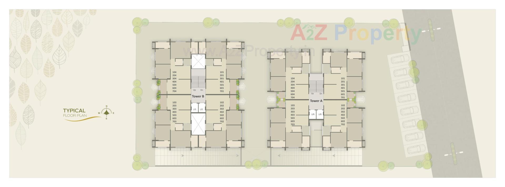 Layout of real estate project Viswam Residency located at Sevasi, Vadodara, Gujarat