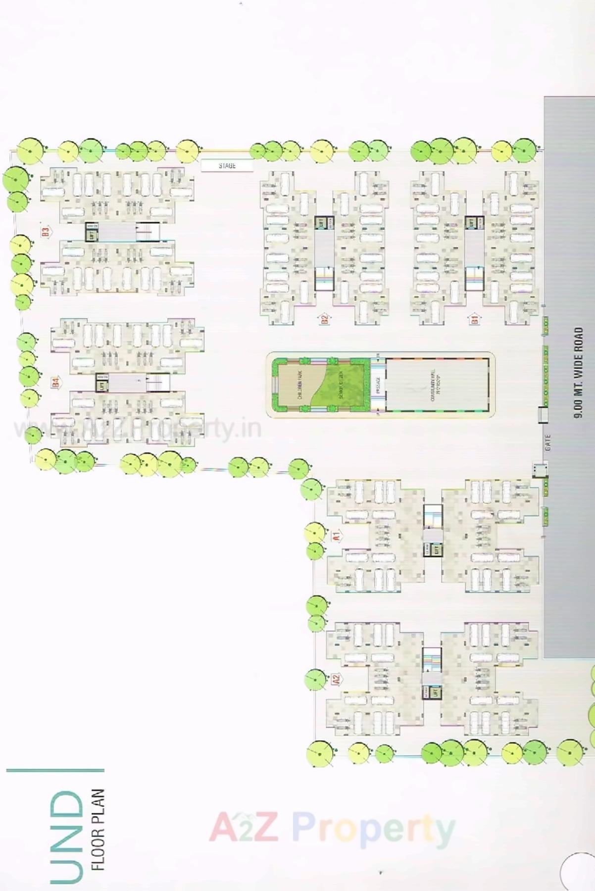 Layout of real estate project Vivanta Heights located at Vadsar, Vadodara, Gujarat