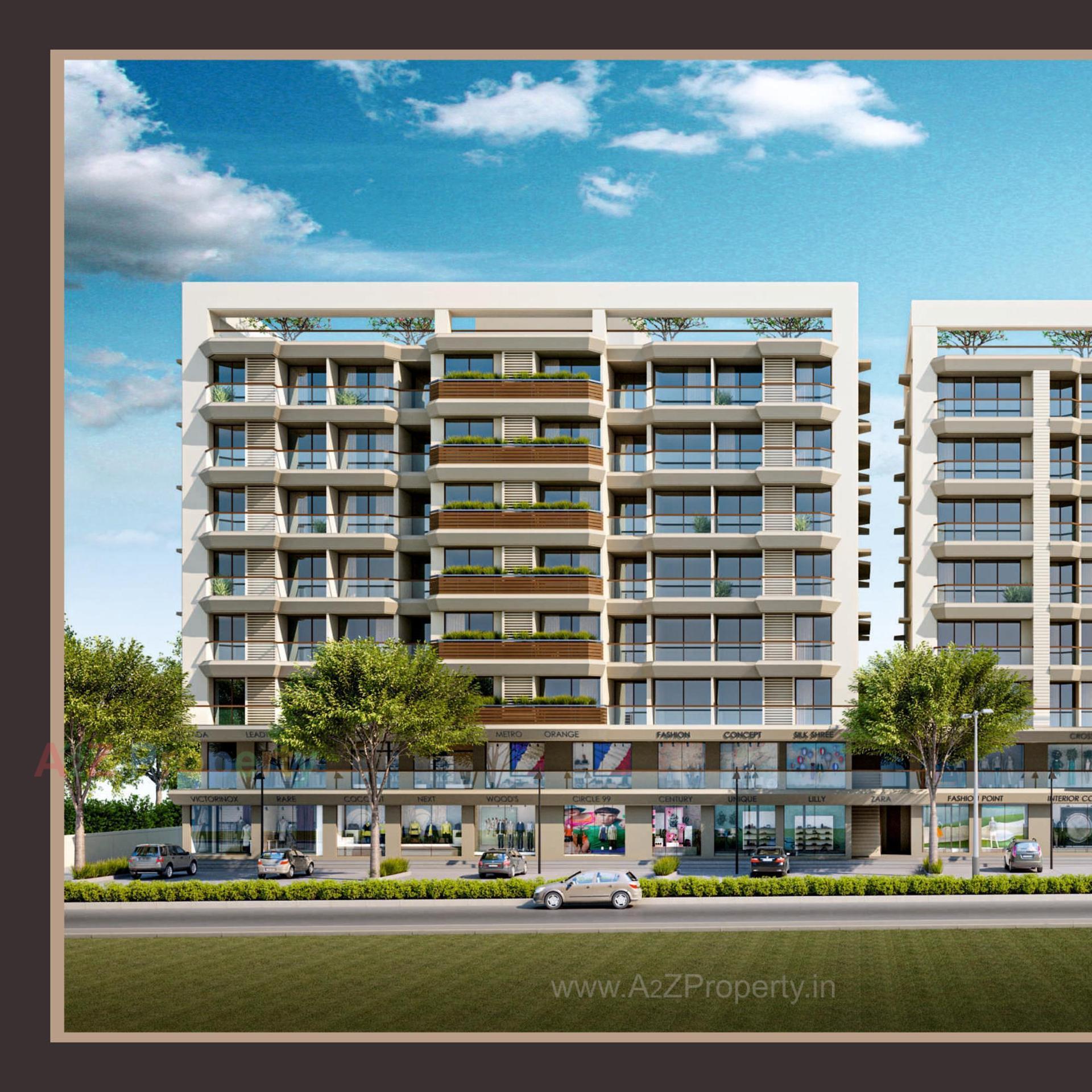 3D Elevation of real estate project Vivanta located at Vadodara, Vadodara, Gujarat