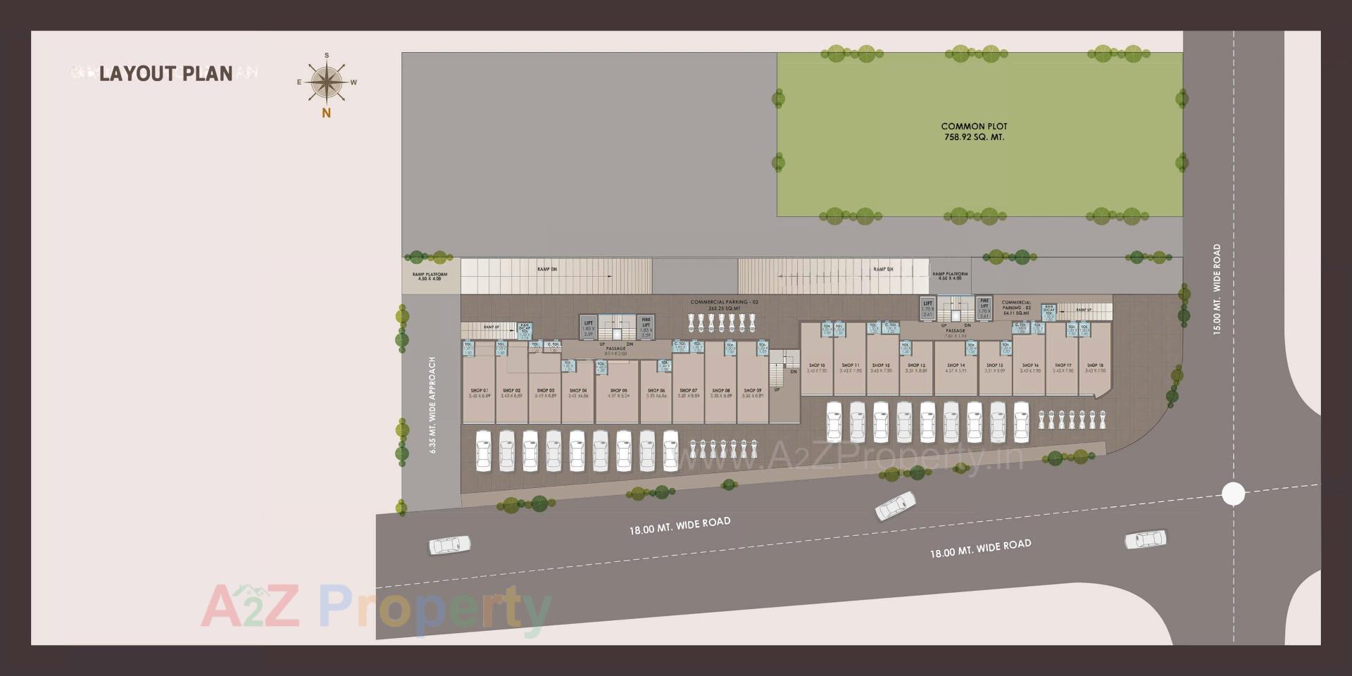 Layout of real estate project Vivanta located at Vadodara, Vadodara, Gujarat