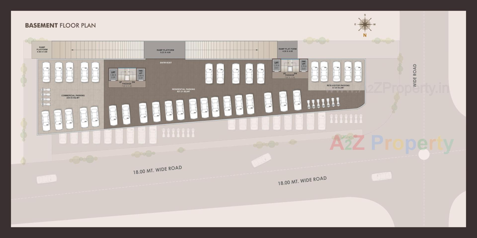 Layout of real estate project Vivanta located at Vadodara, Vadodara, Gujarat
