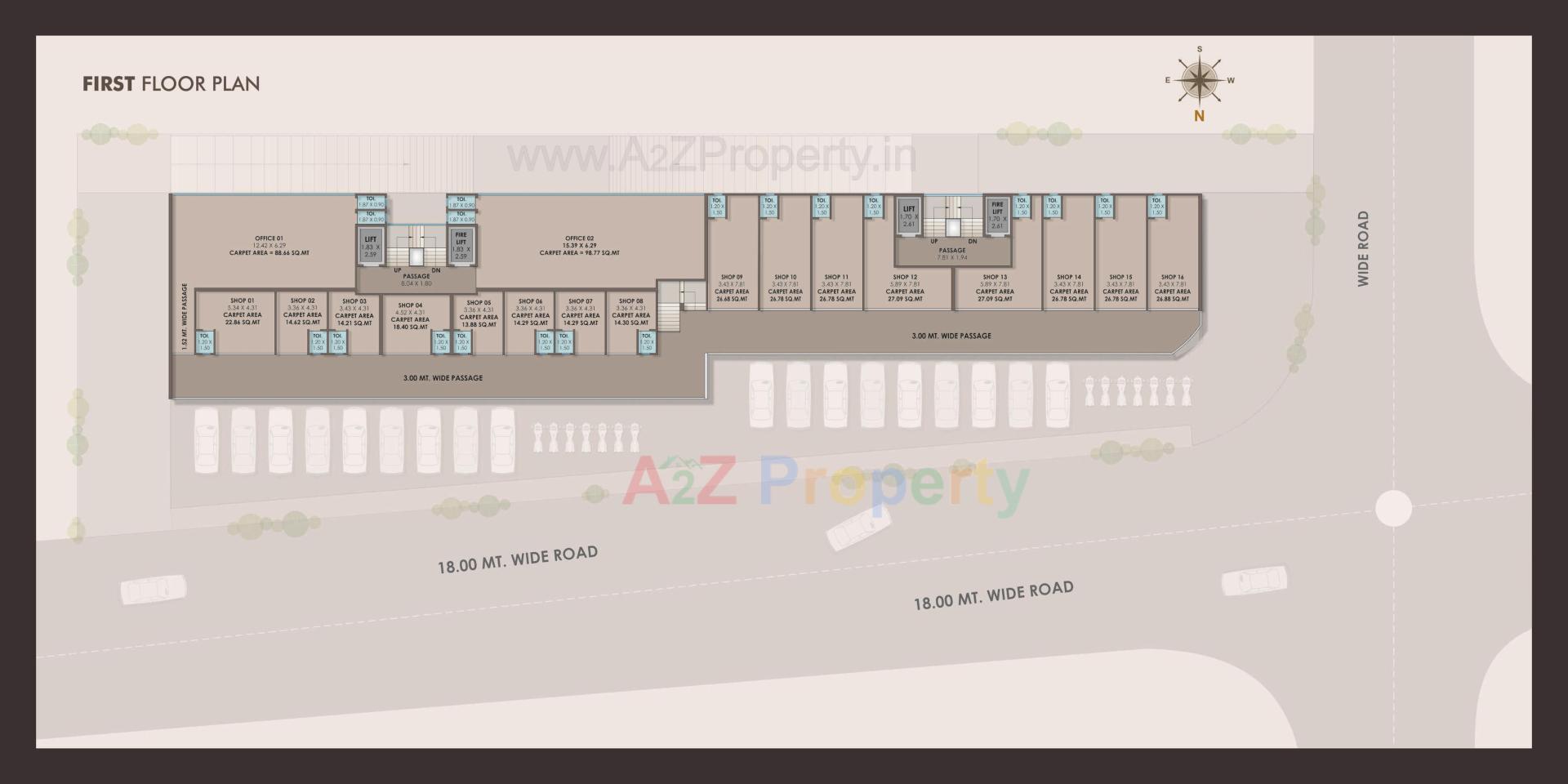 Layout of real estate project Vivanta located at Vadodara, Vadodara, Gujarat