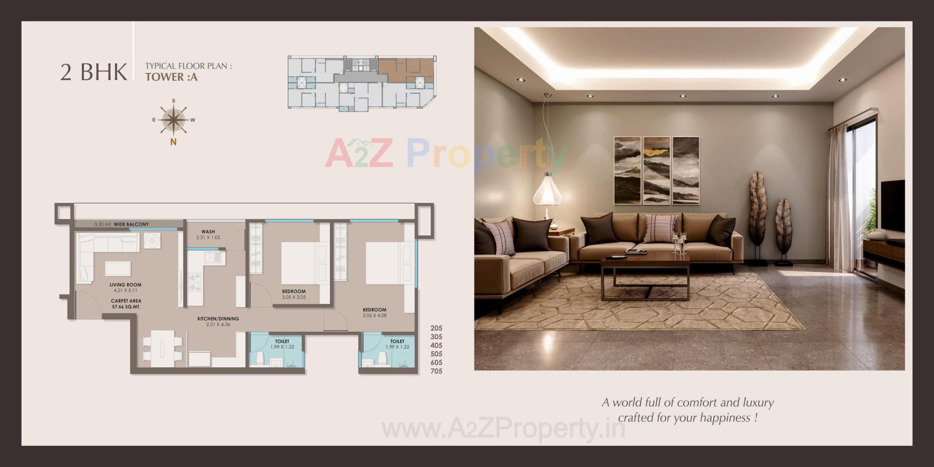 Layout of real estate project Vivanta located at Vadodara, Vadodara, Gujarat