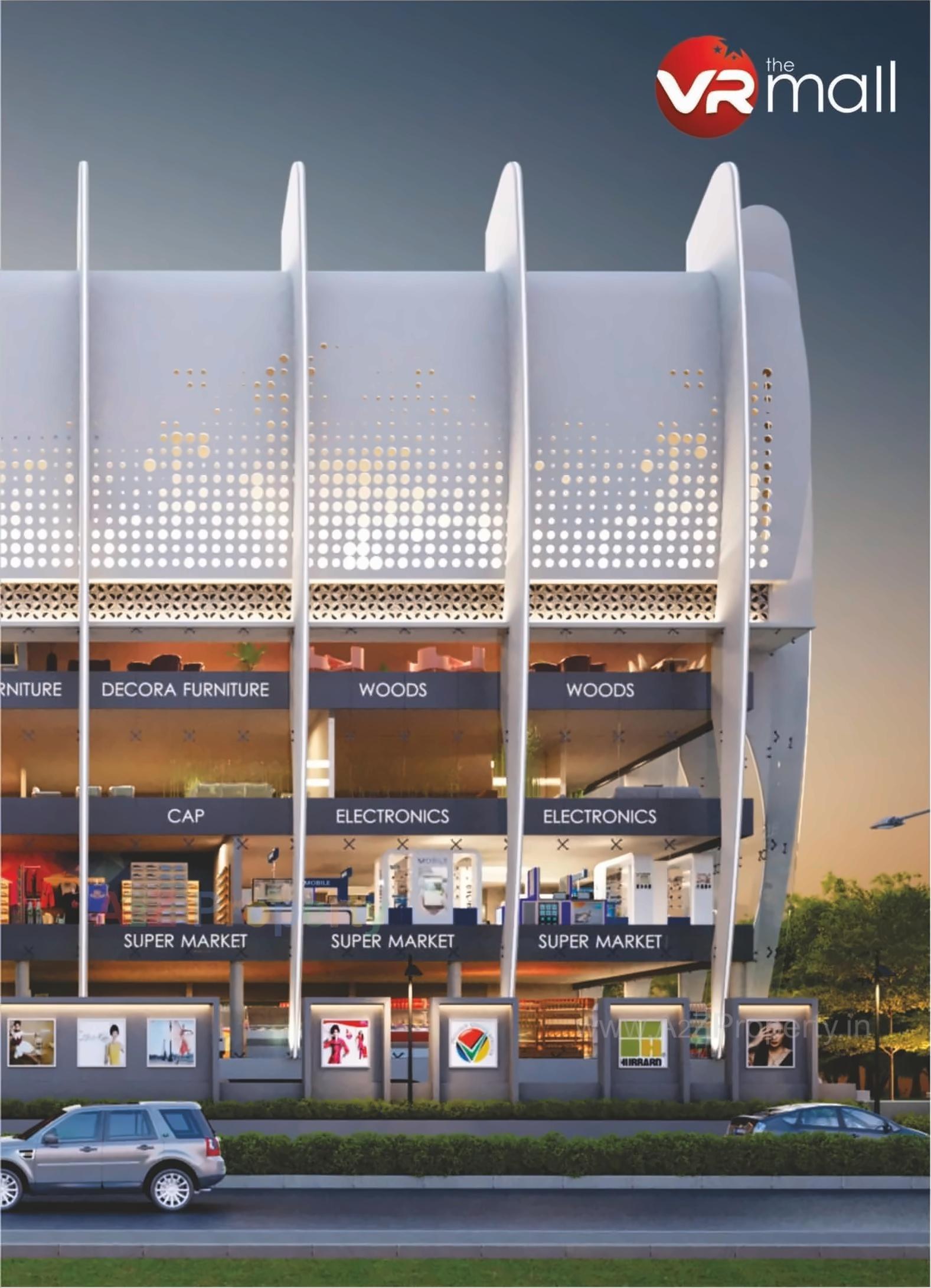 3D Elevation of real estate project Vr The Mall located at Bapod-tp-no-44, Vadodara, Gujarat