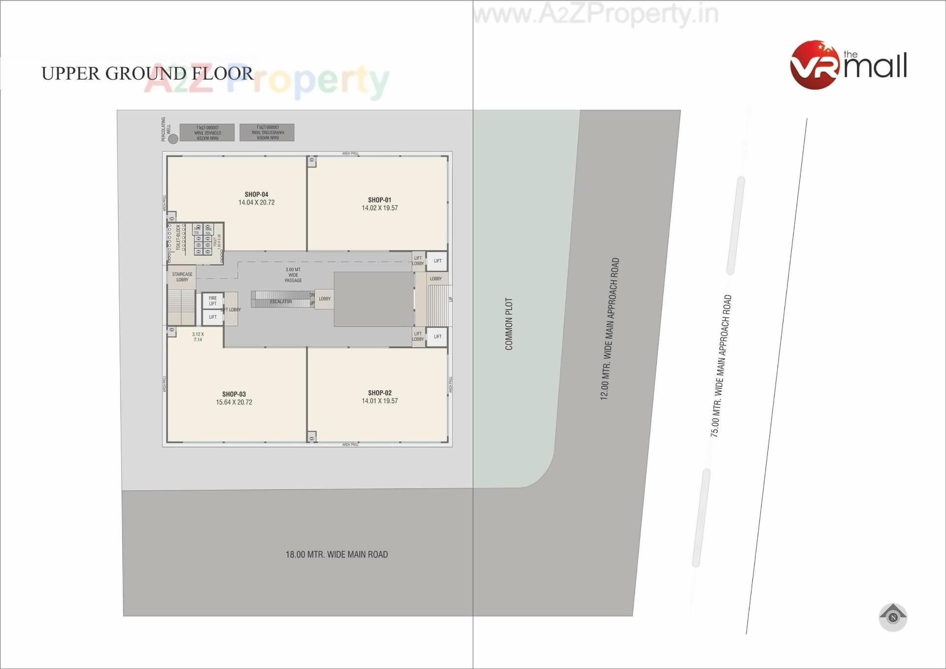 Layout of real estate project Vr The Mall located at Bapod-tp-no-44, Vadodara, Gujarat