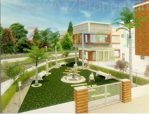 3D Elevation of real estate project Vraj 21 Bunglows located at Nimetha, Vadodara, Gujarat