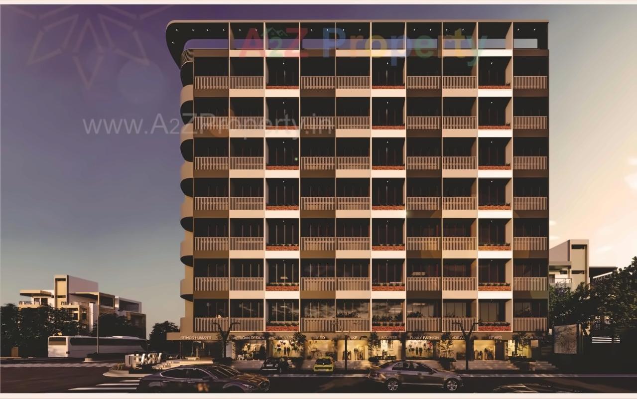 3D Elevation of real estate project Vraj Avenue located at Bapod, Vadodara, Gujarat