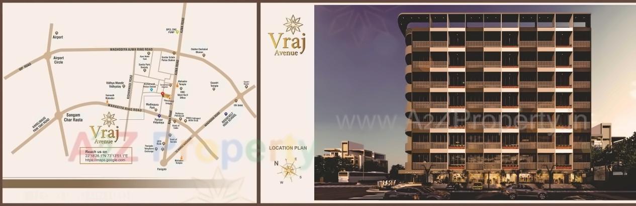  of real estate project Vraj Avenue located at Bapod, Vadodara, Gujarat